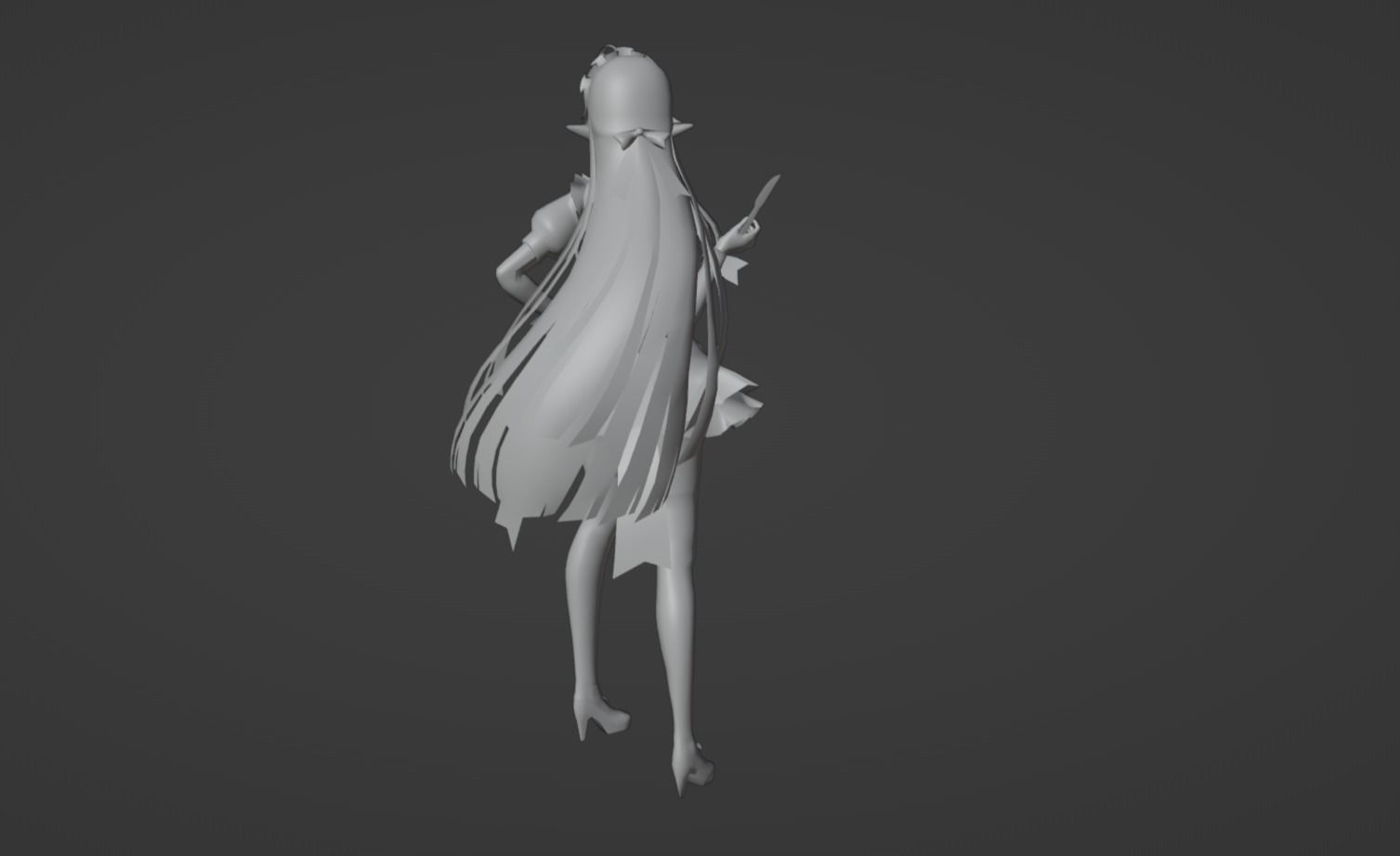 Anime Character - Unique 4 3D model_12