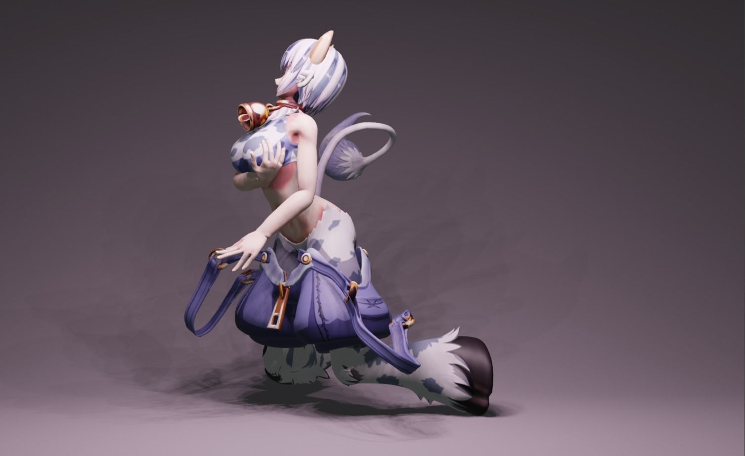 Anime Character - Unique 5 3D model_7