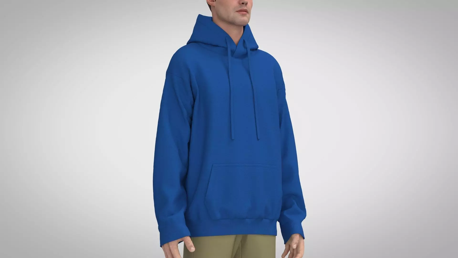 Oversized Hoodie 3D model_0