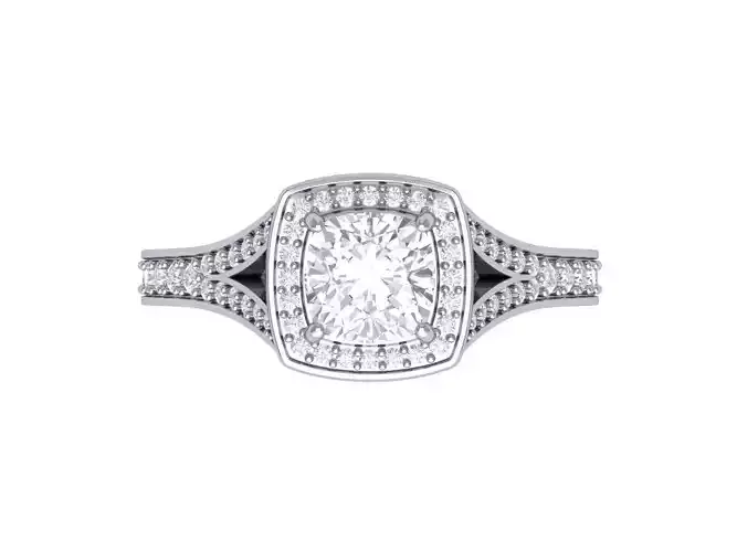Cushion Bridal Ring