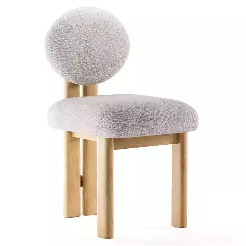Union Home Colton Dining Chair Set of 2 Low-poly 3D model