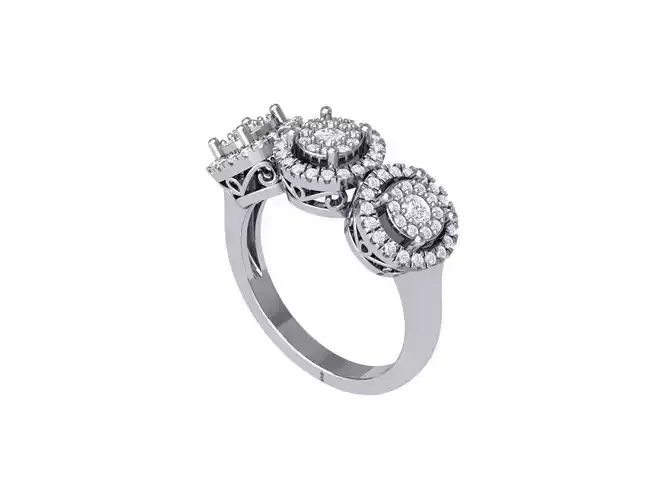 Solitair 3 Stone Ring