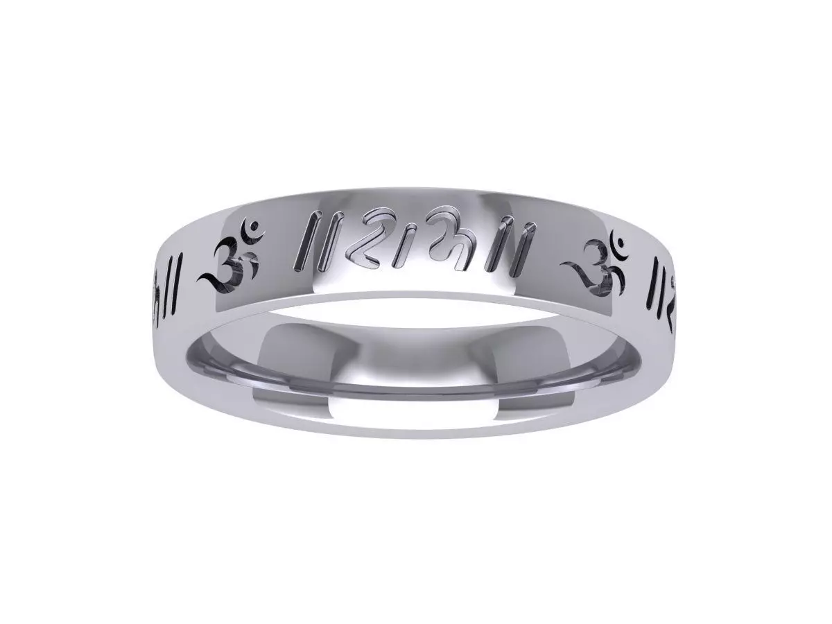 Letter Ring 3D print model_0