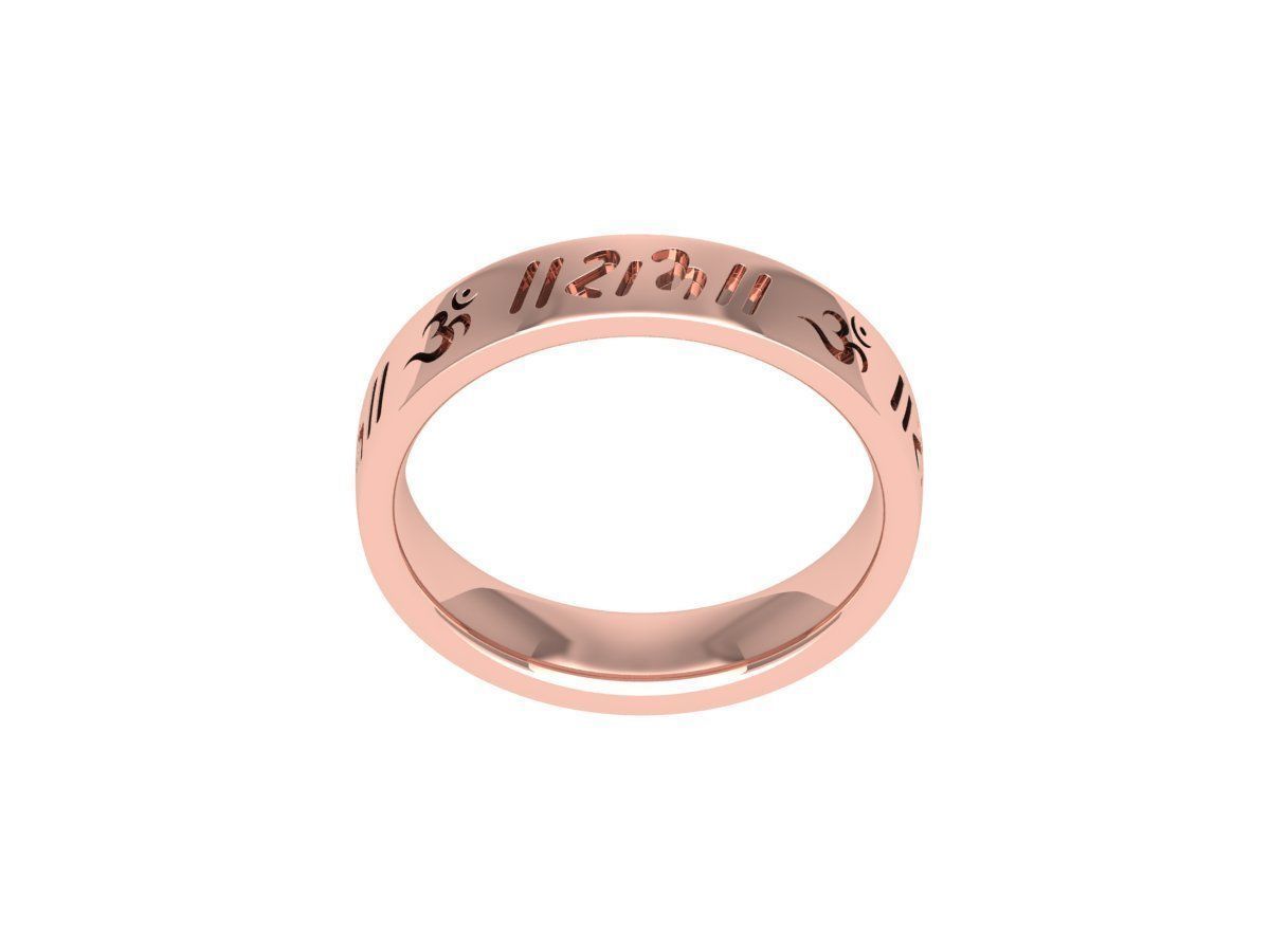 Letter Ring 3D print model_6