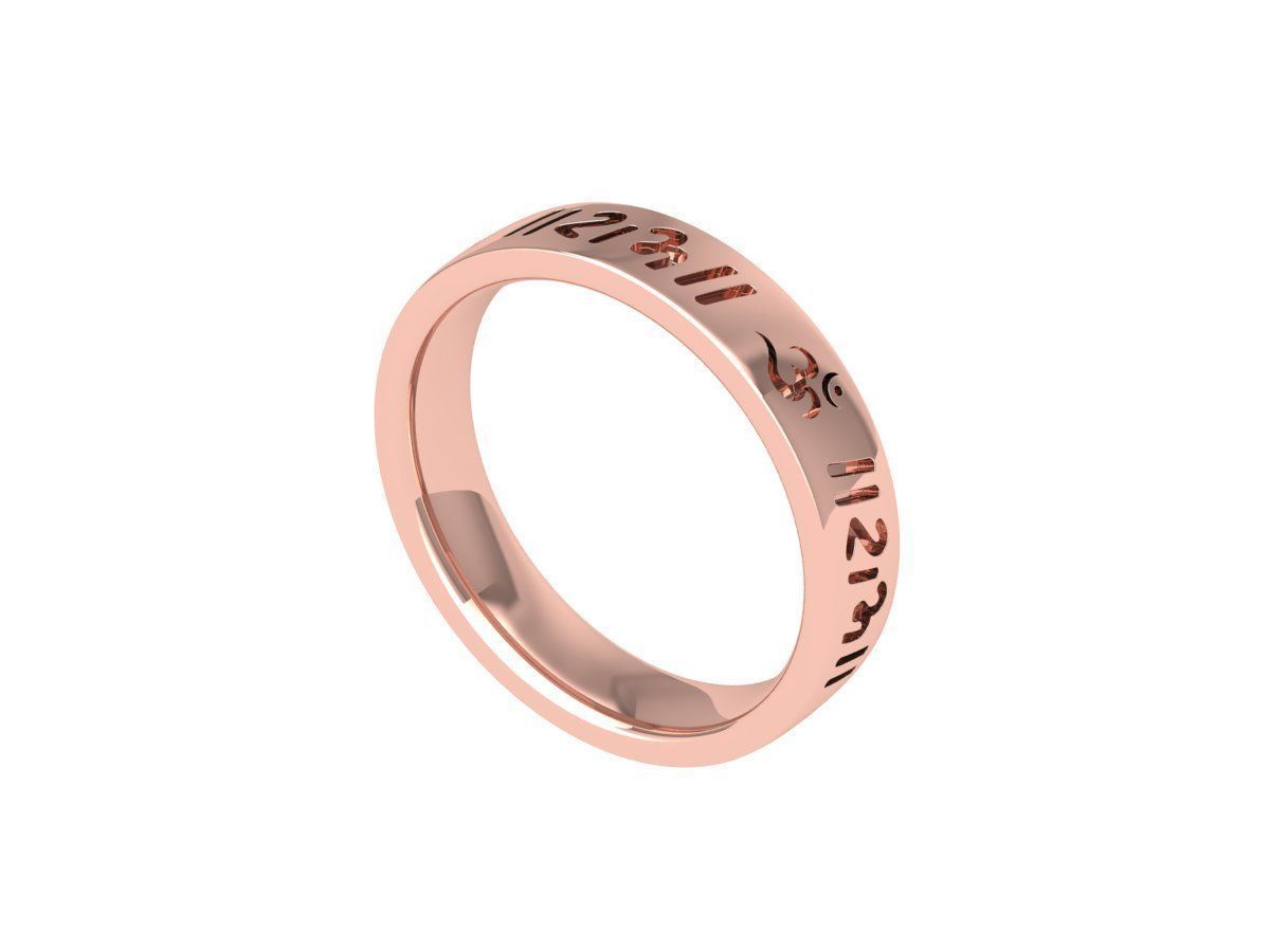 Letter Ring 3D print model_8