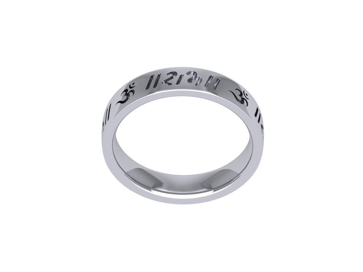 Letter Ring 3D print model_4