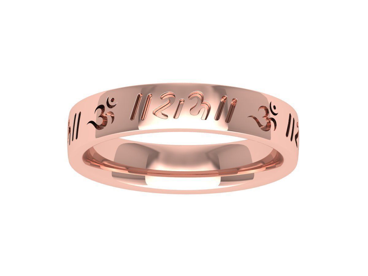 Letter Ring 3D print model_1