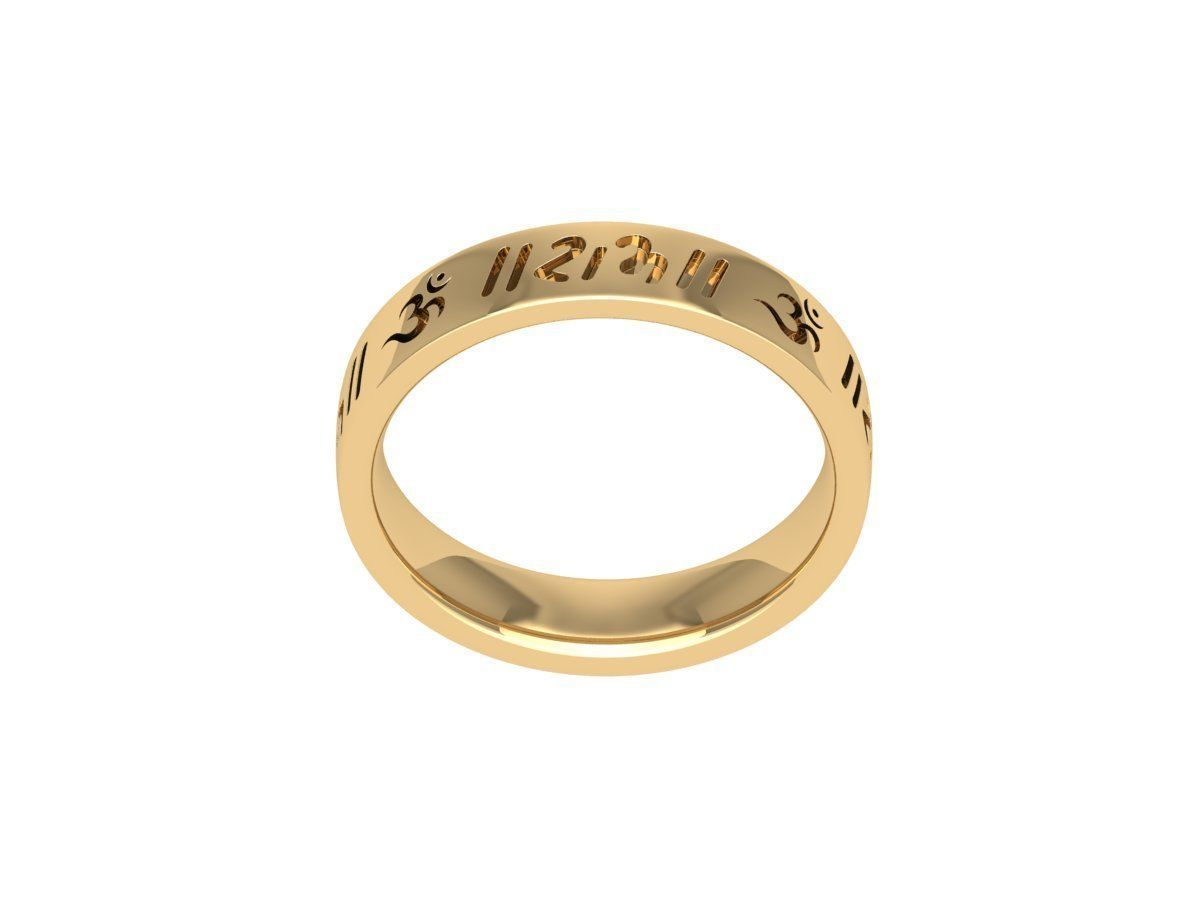 Letter Ring 3D print model_7