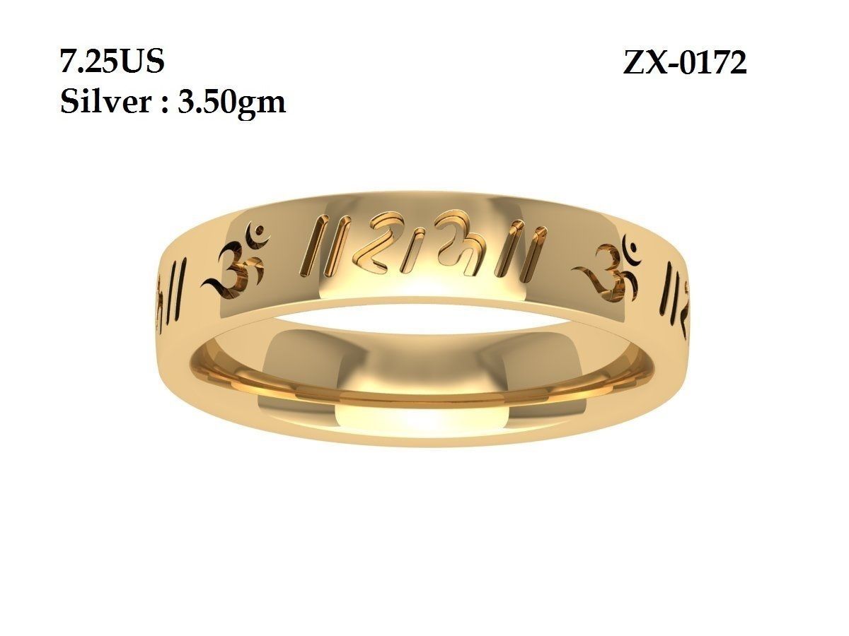 Letter Ring 3D print model_2