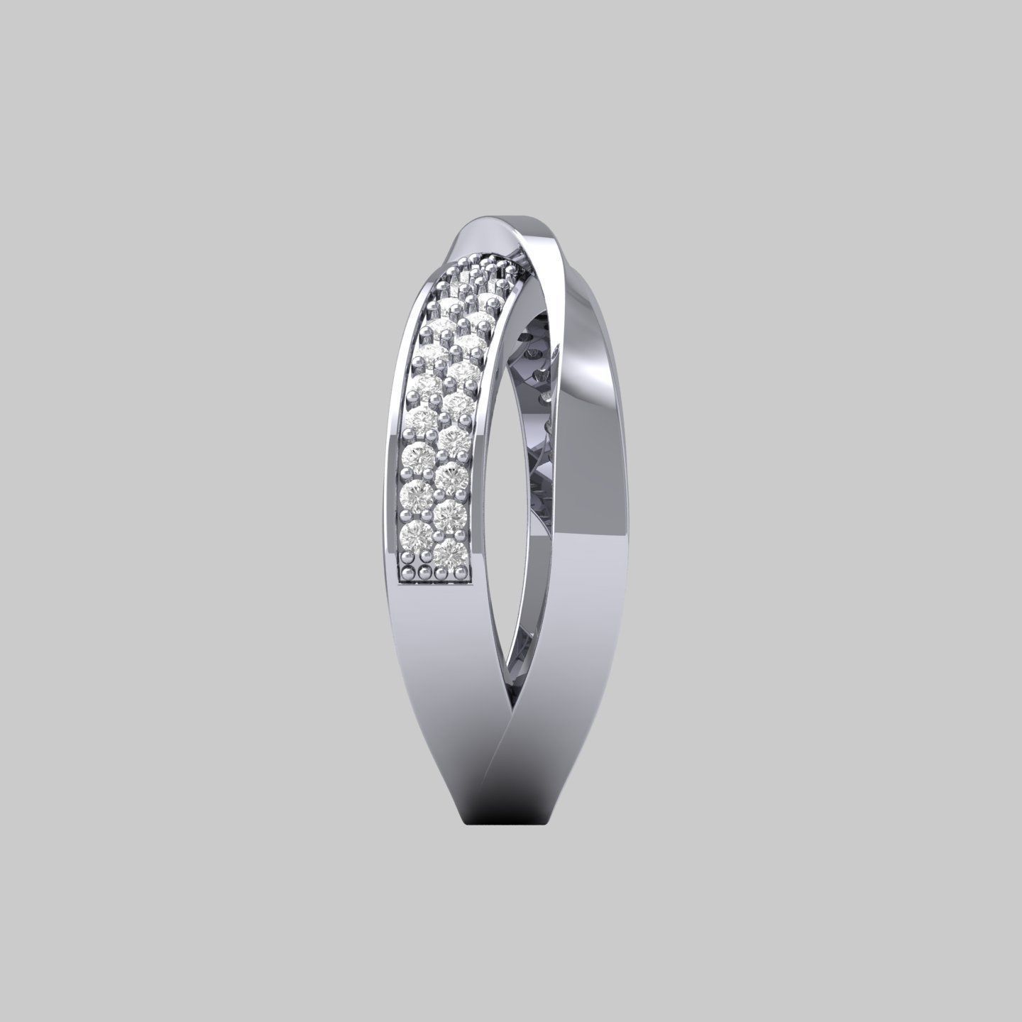 Infinity Wedding Band 3D print model_11