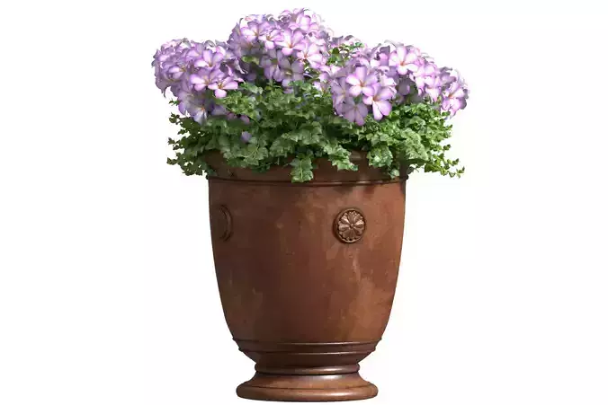 Flowers in a classic vase for decoration Flowerpot Patio Balcony