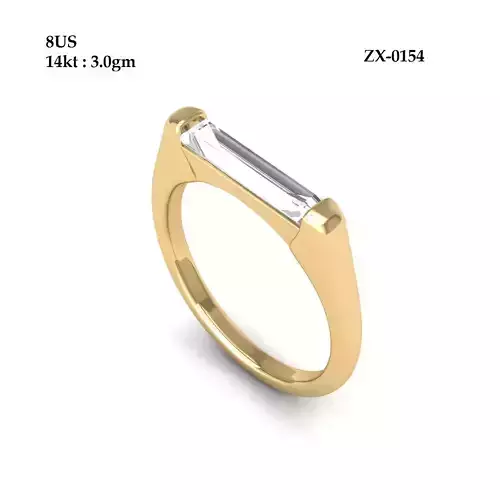 Single  Bagguete Ring