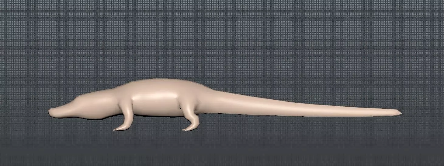 alligator 3D model_0