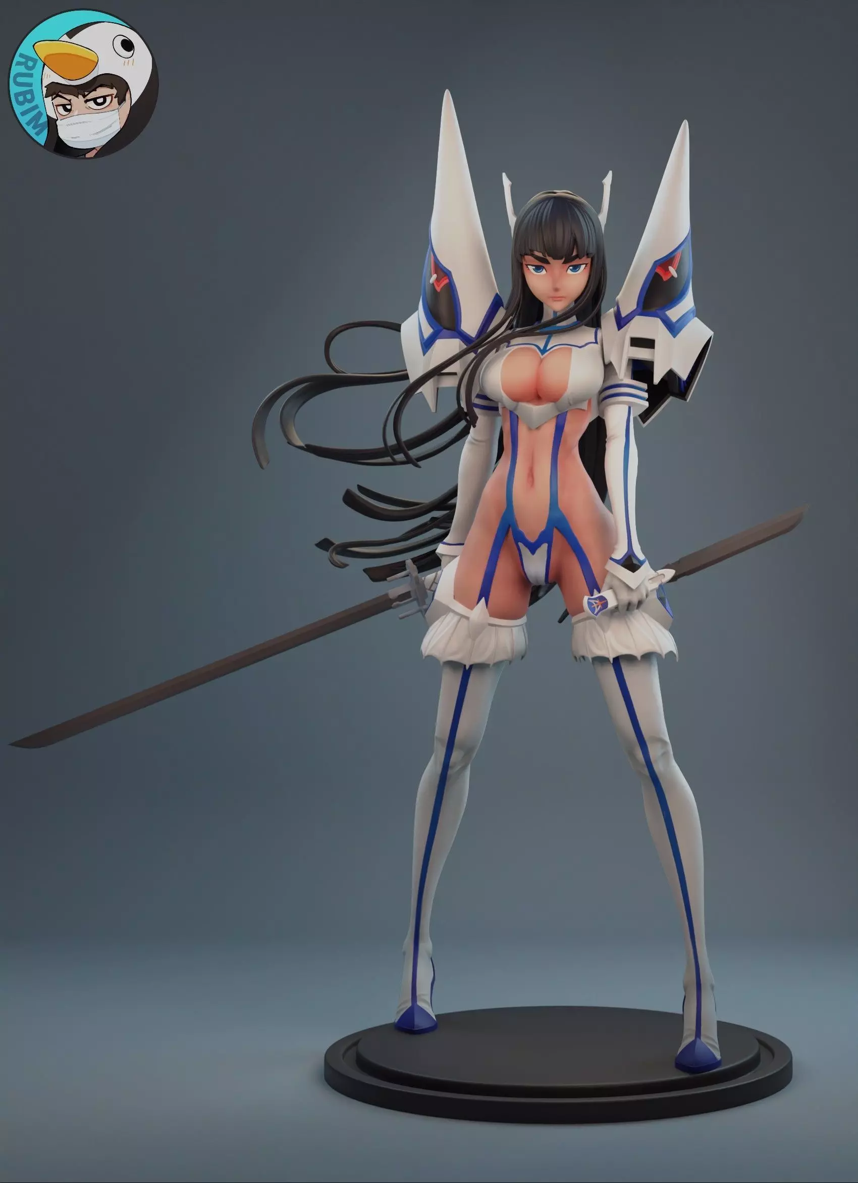 Kill la kill Satuki 3D print model_0