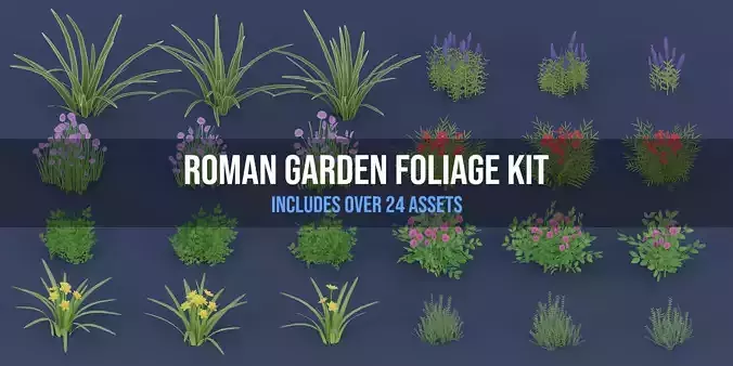 Stylized Roman Foliage Kit