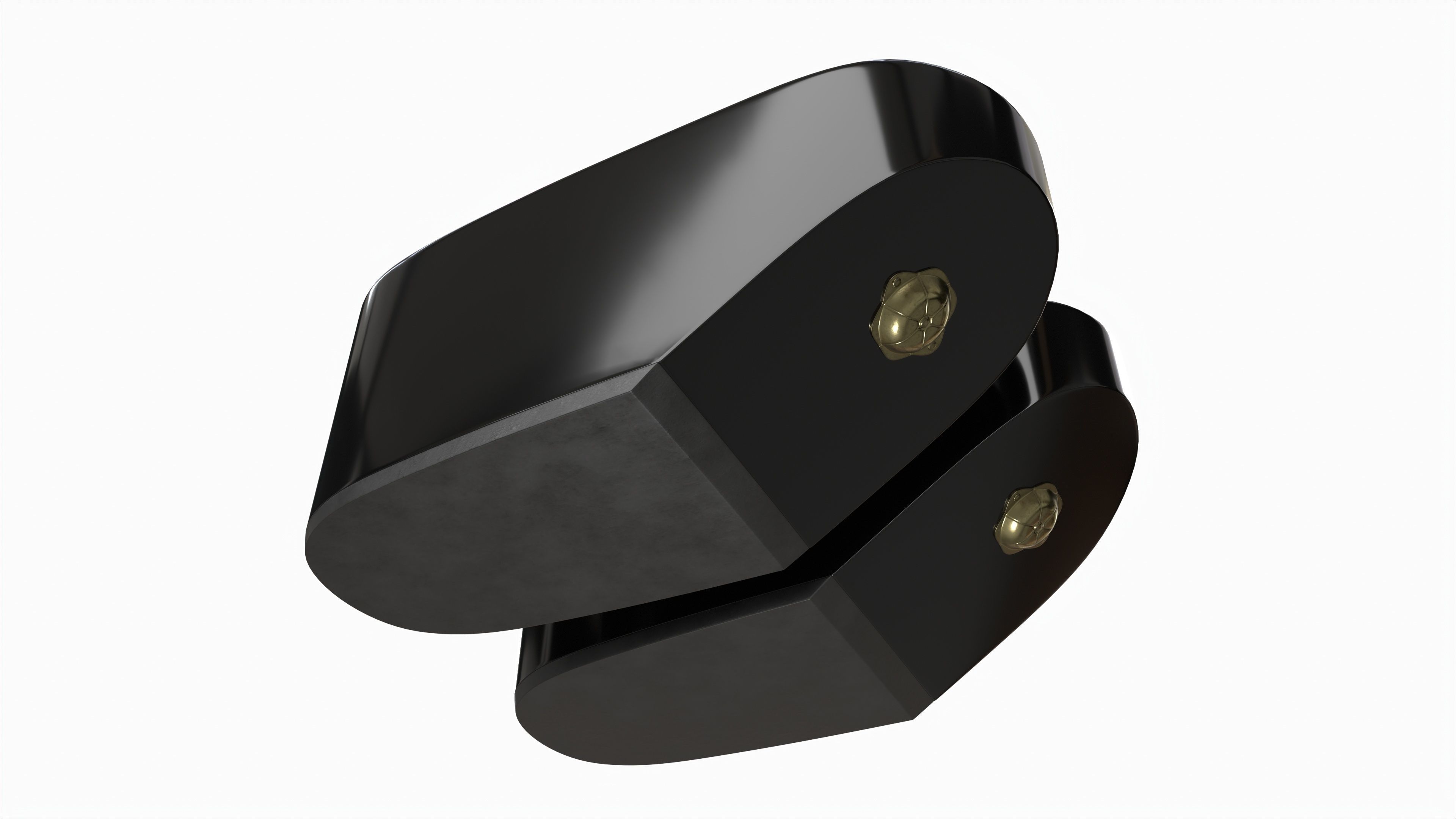 Japanese Geta Wooden Sandals 01 3D model_3