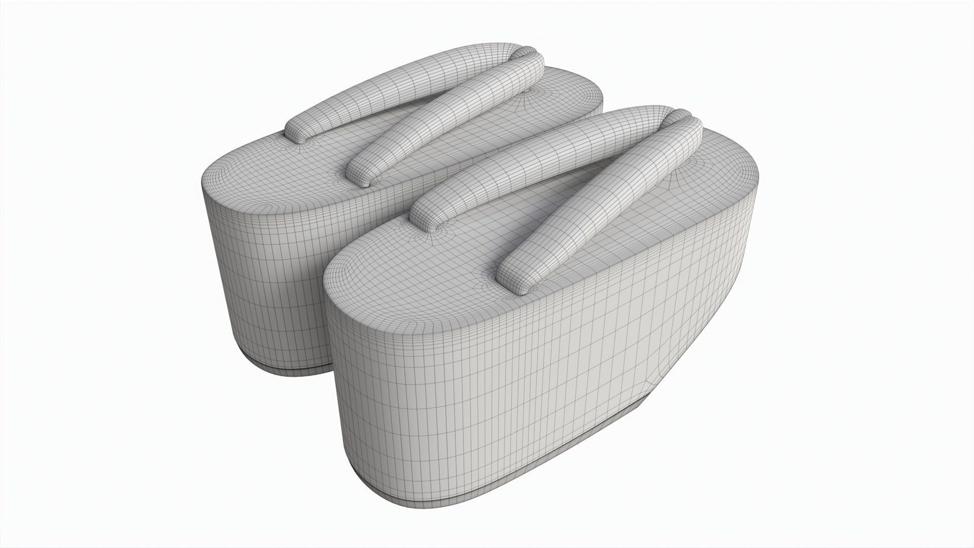 Japanese Geta Wooden Sandals 01 3D model_7