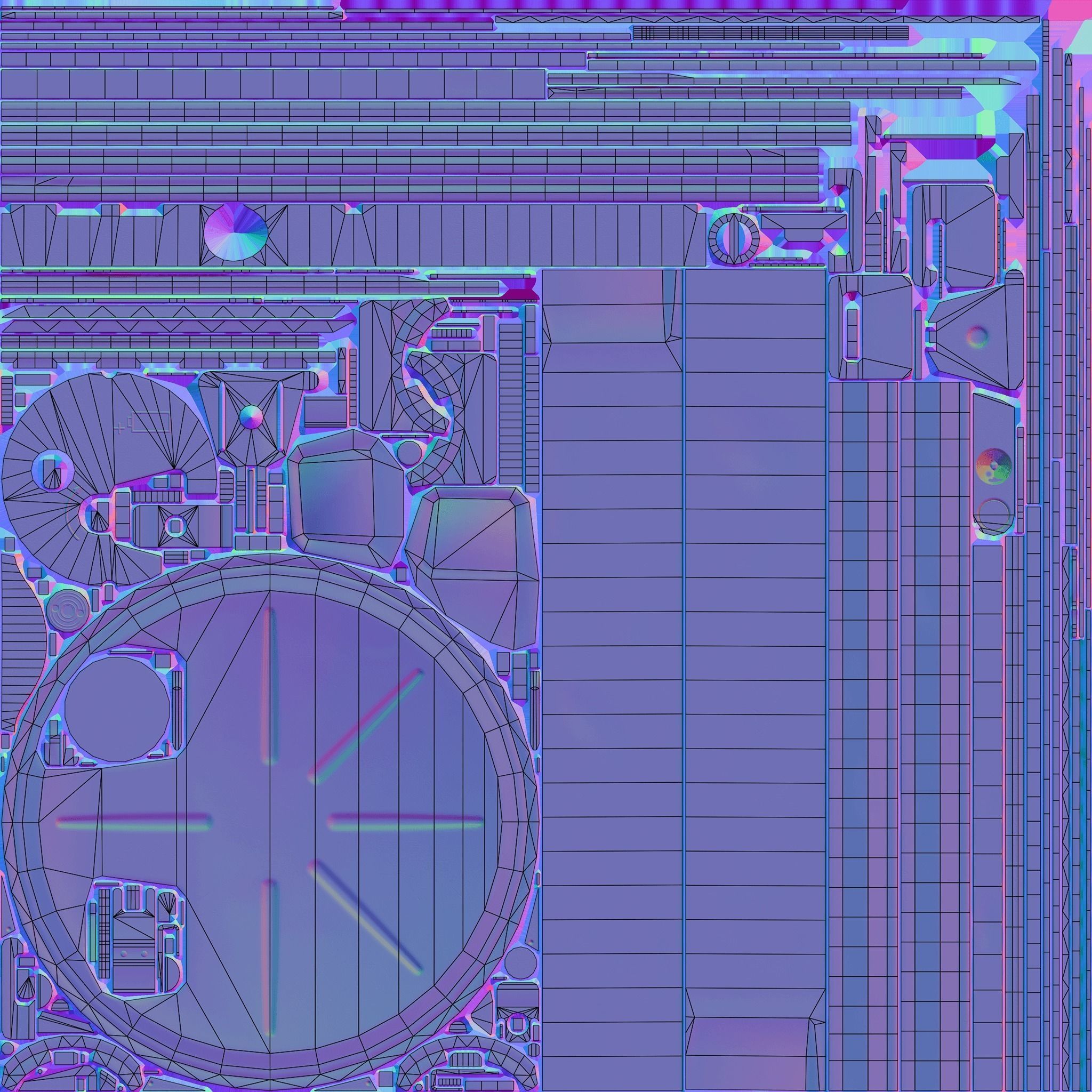 TM-72 Soviet Anti-Tank Mine Low-poly 3D model_21