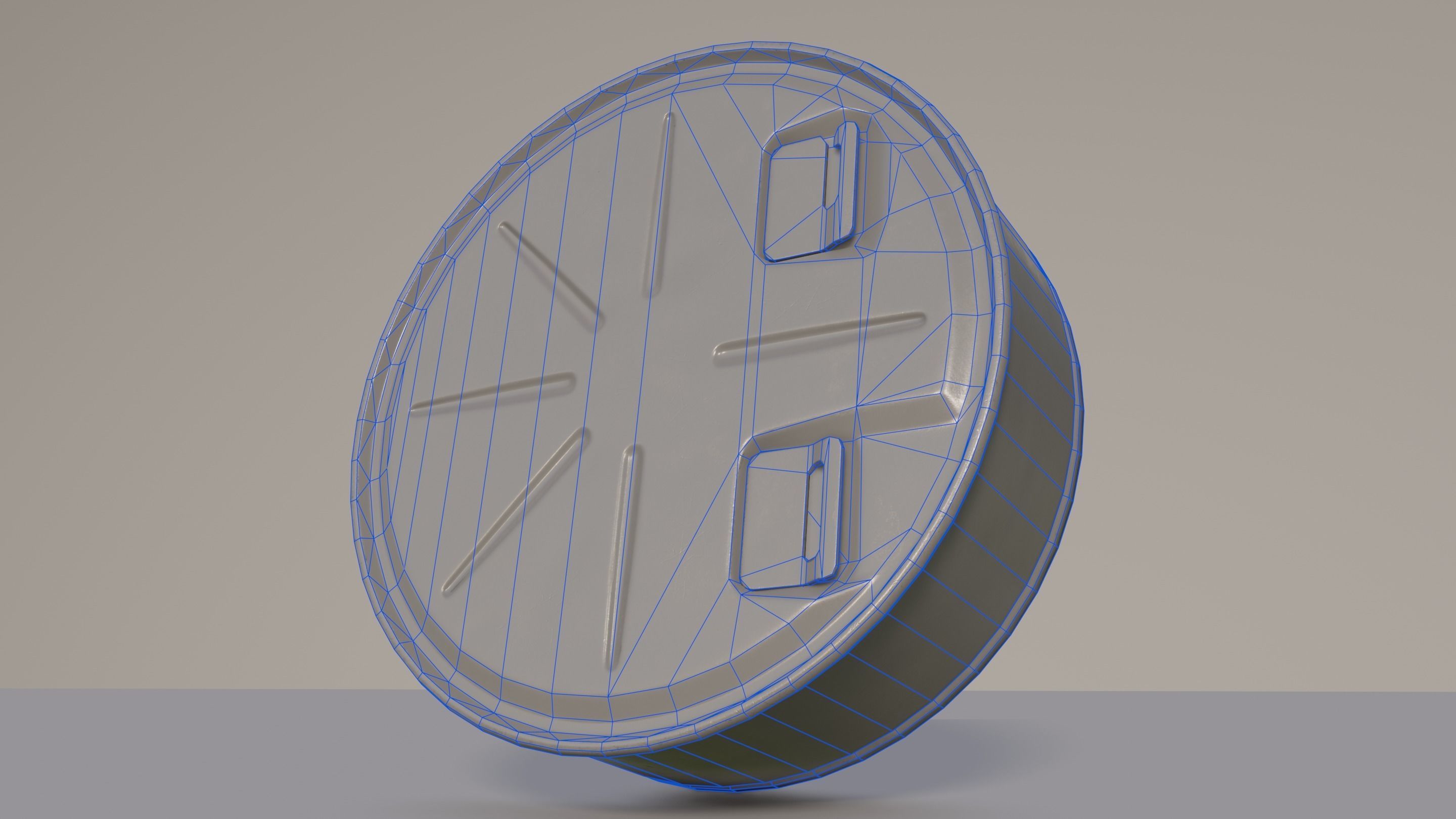 TM-72 Soviet Anti-Tank Mine Low-poly 3D model_20