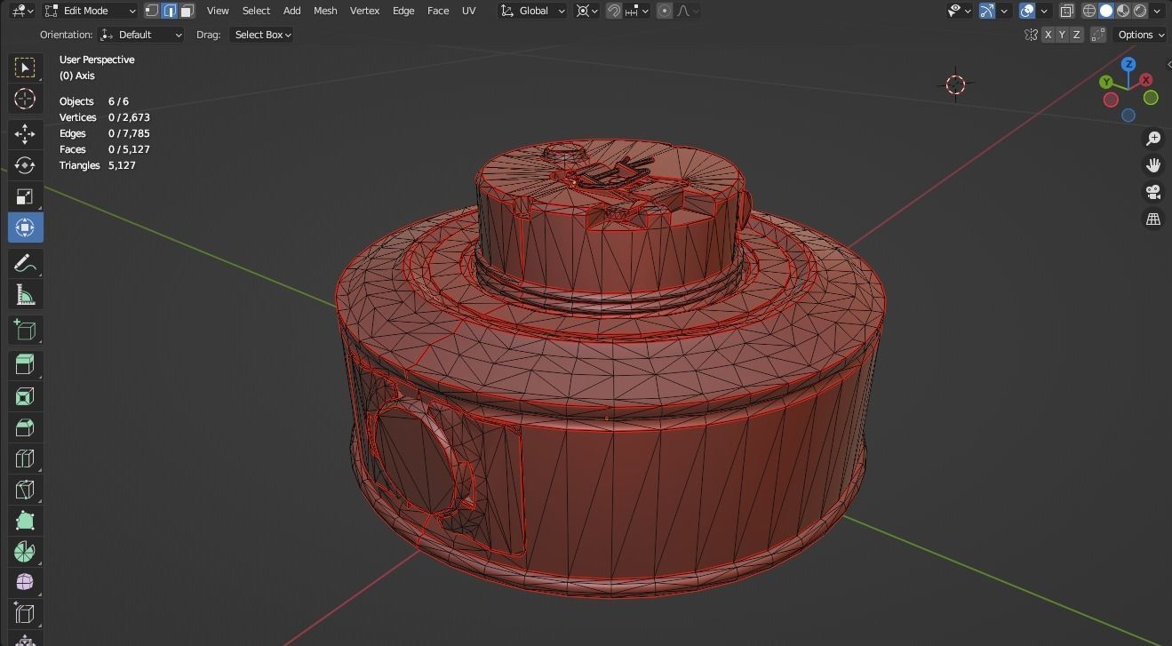 TM-72 Soviet Anti-Tank Mine Low-poly 3D model_24