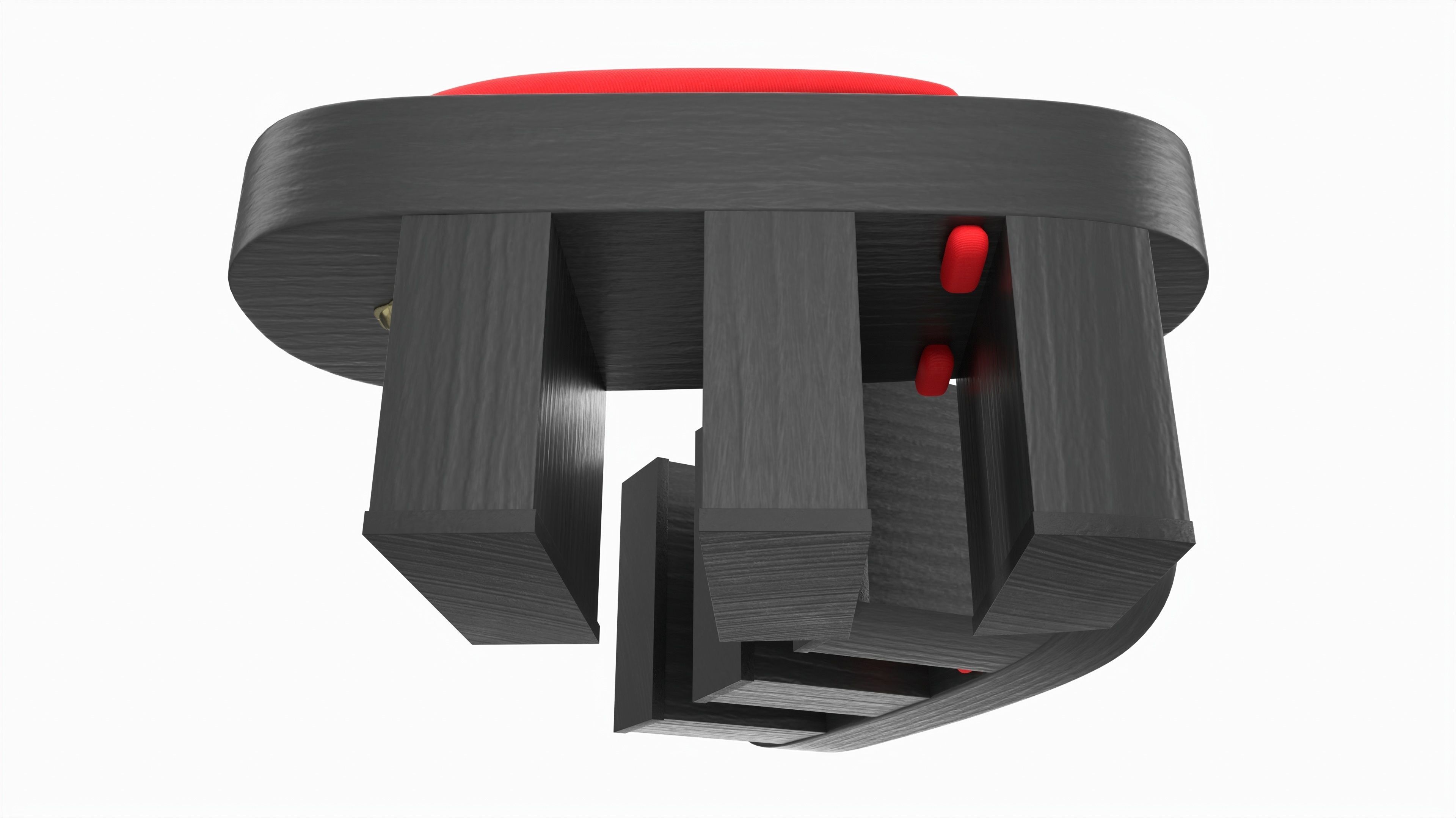 Japanese Geta Wooden Sandals 02 3D model_2