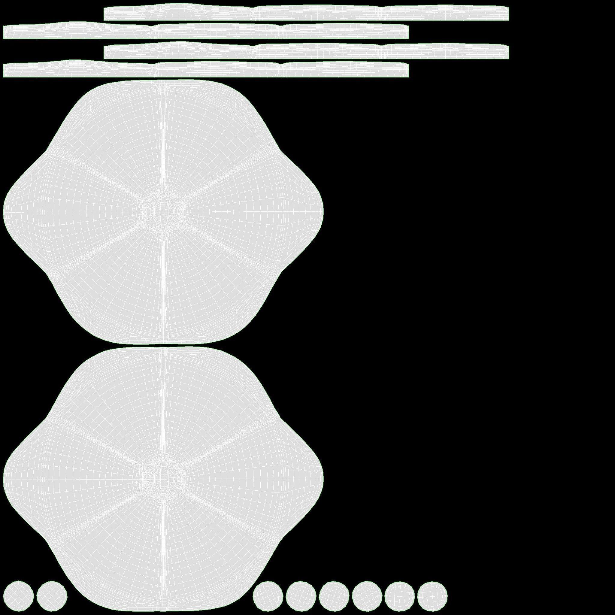 Japanese Geta Wooden Sandals 02 3D model_12