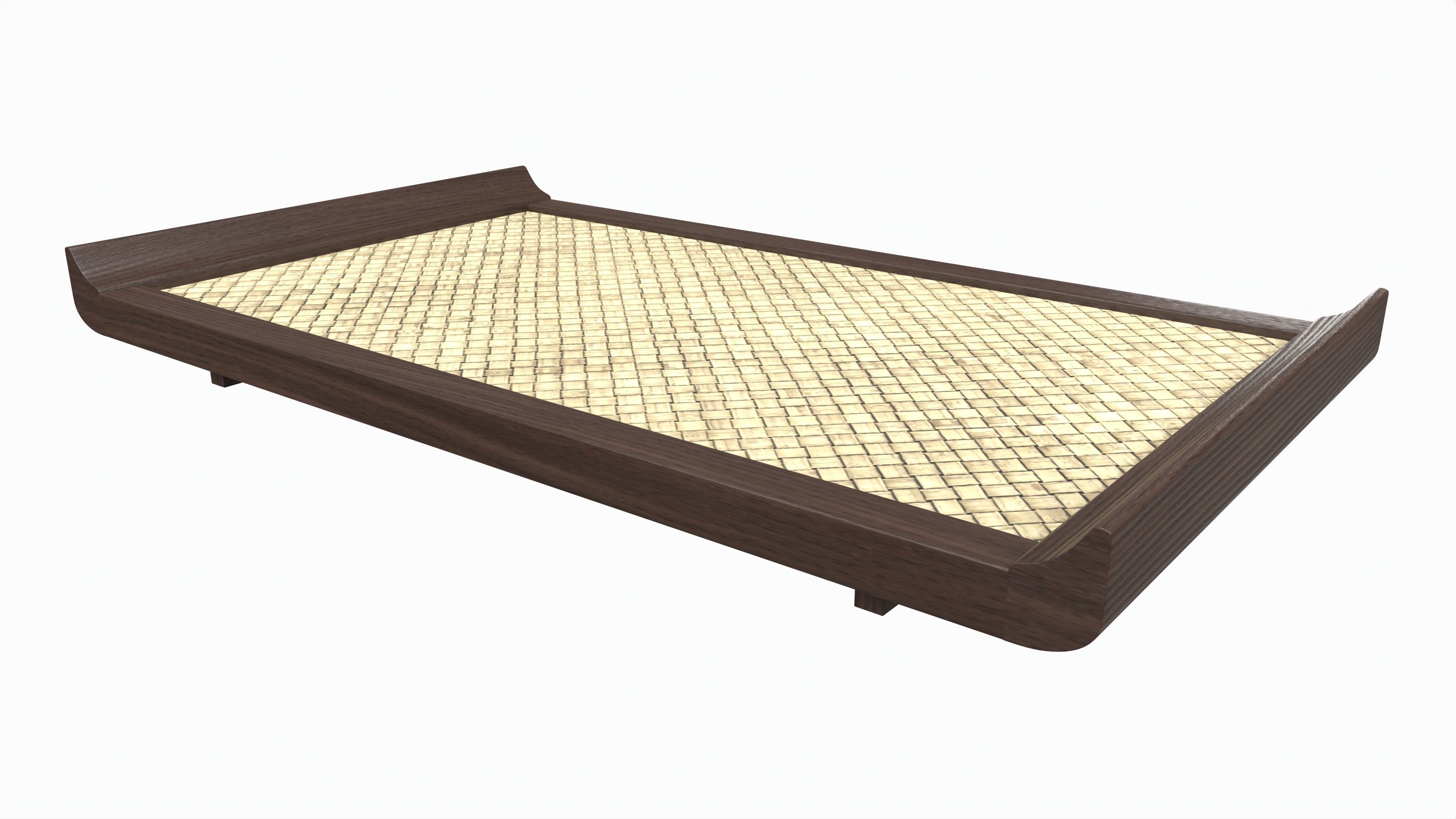 Japanese Teacup Tray 3D model_1