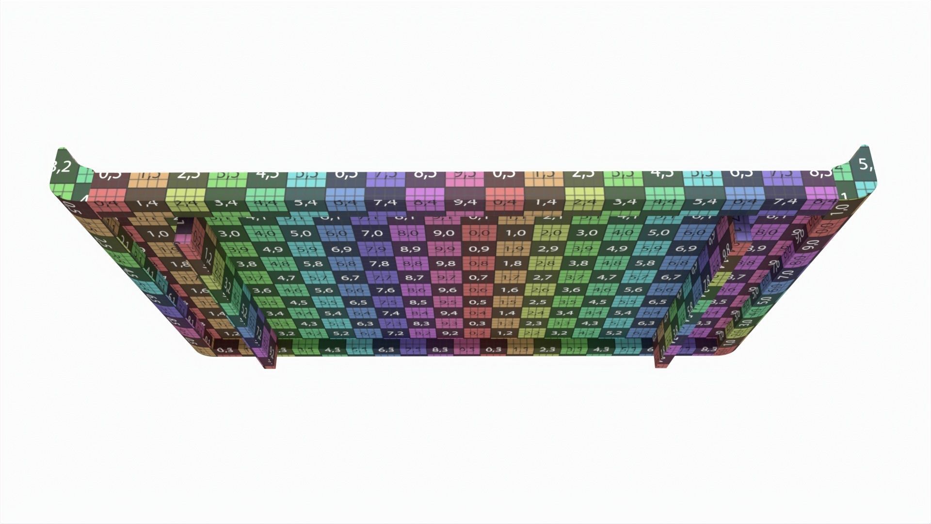 Japanese Teacup Tray 3D model_7