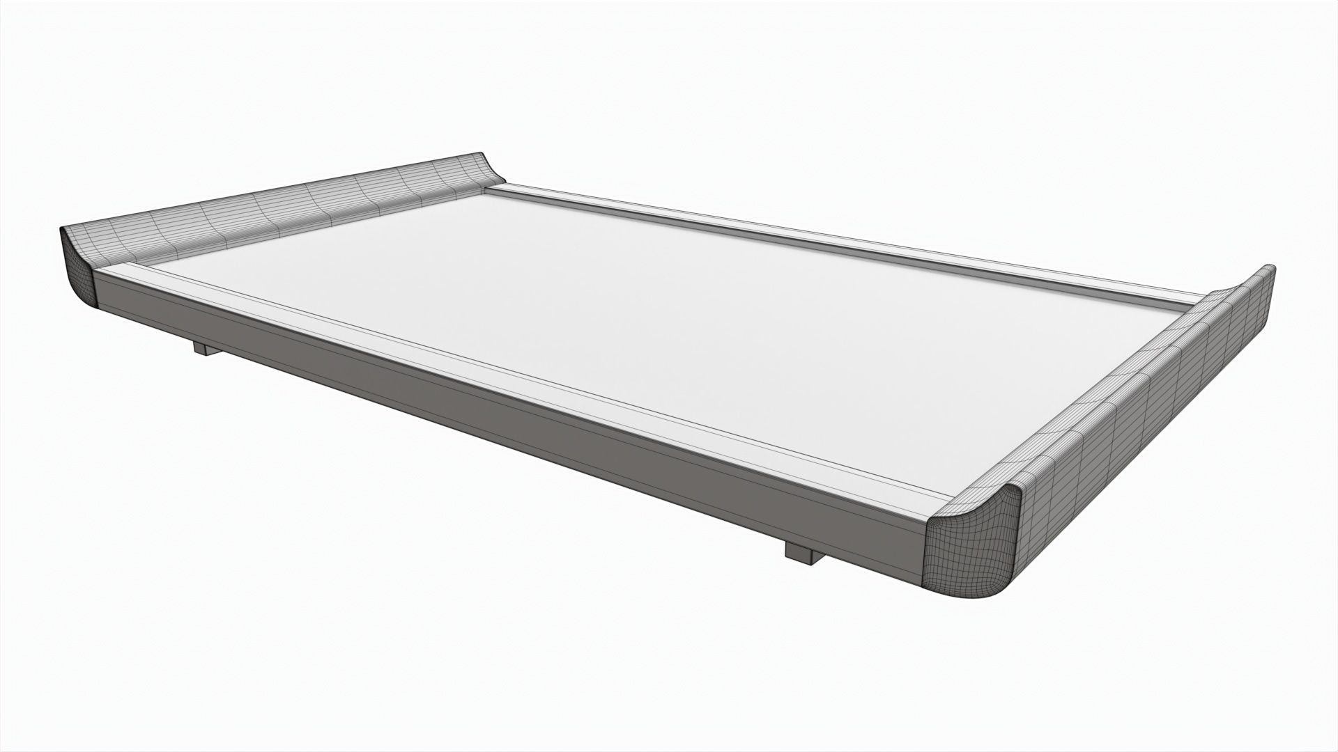 Japanese Teacup Tray 3D model_6