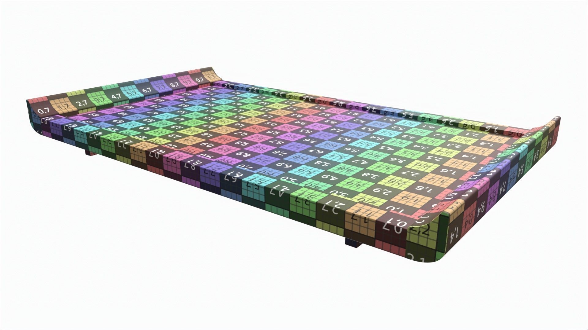 Japanese Teacup Tray 3D model_8