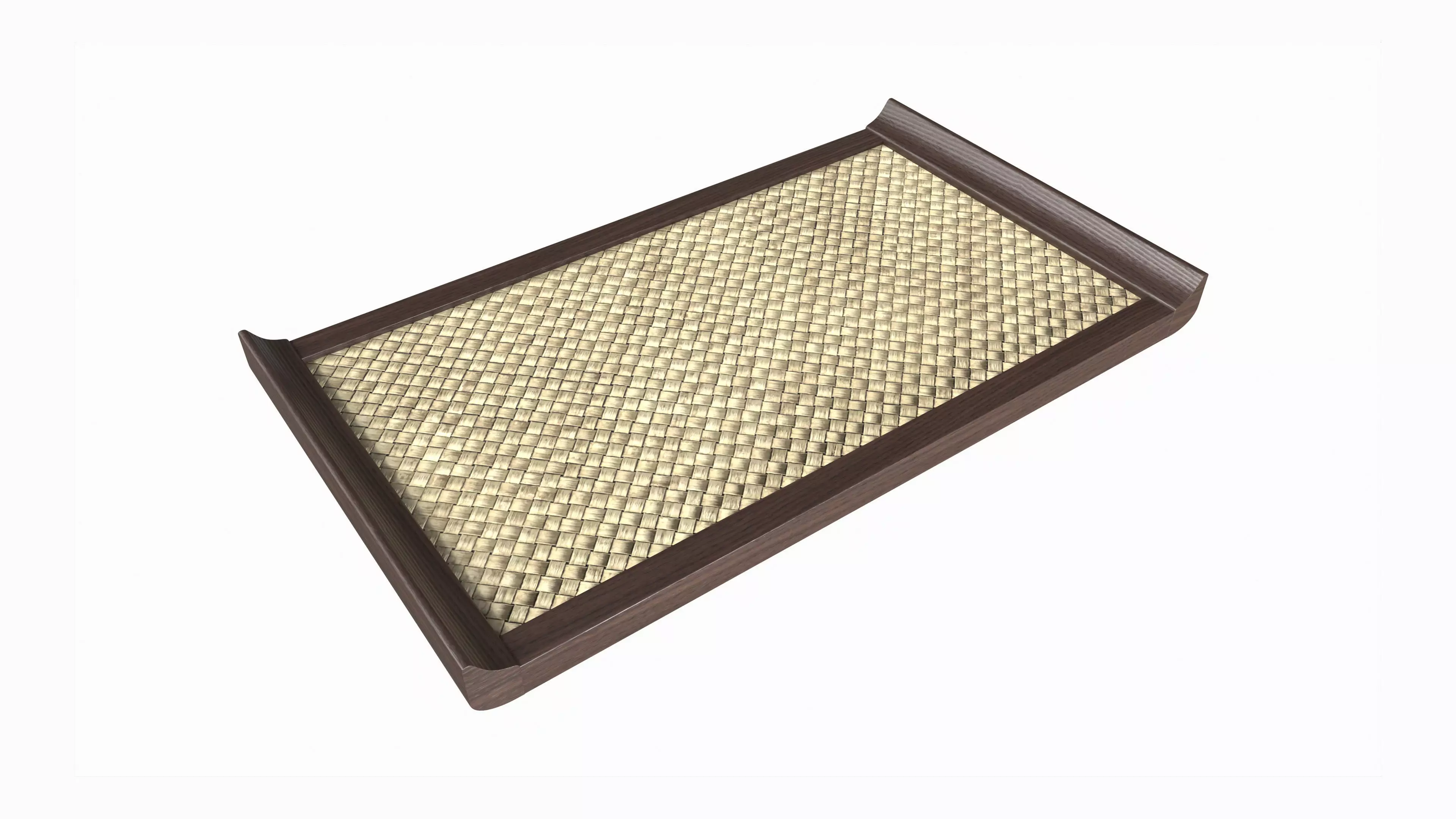 Japanese Teacup Tray 3D model_0