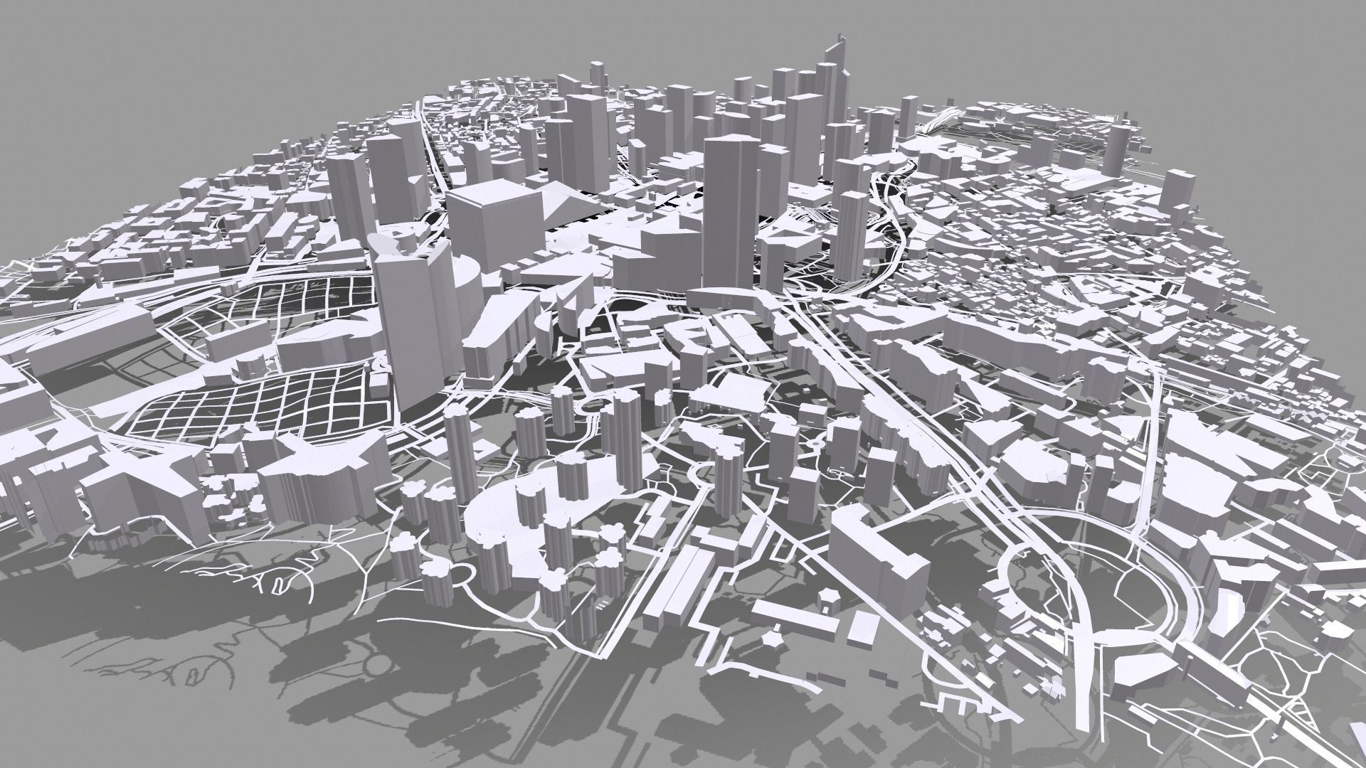 Cityscape Paris France fragment city 3D model_15