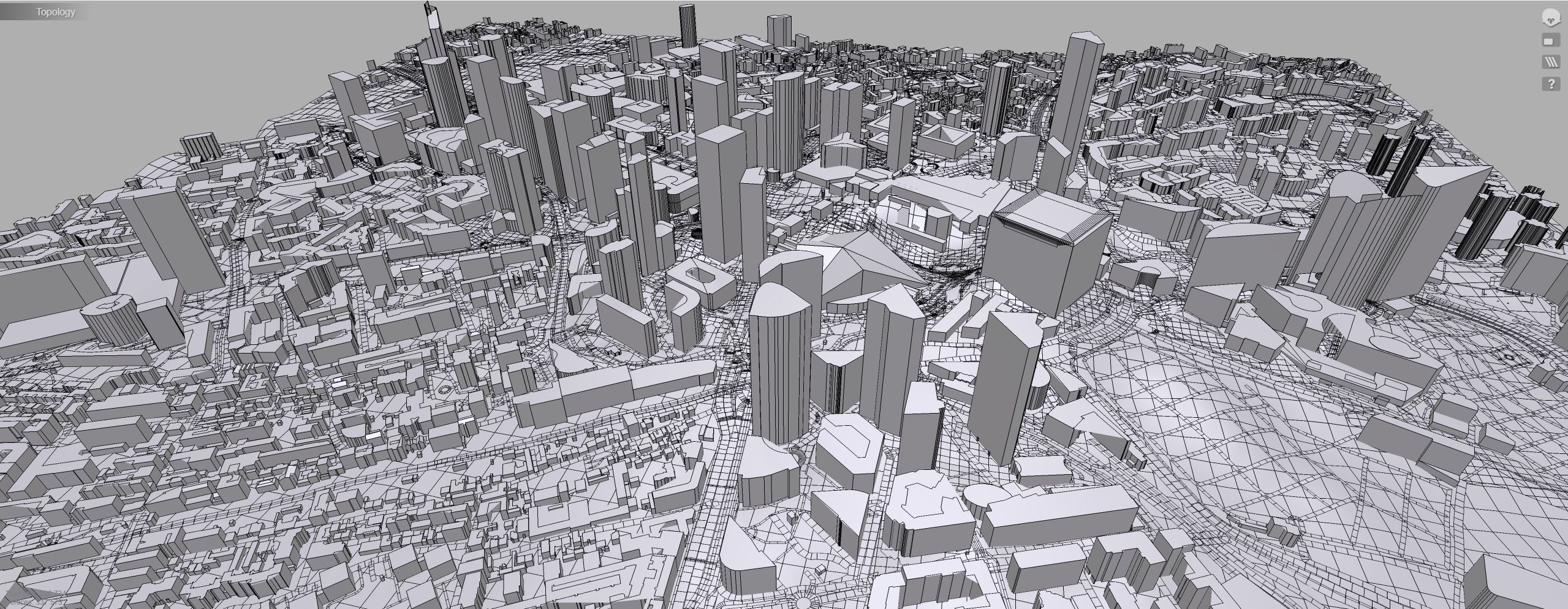 Cityscape Paris France fragment city 3D model_16