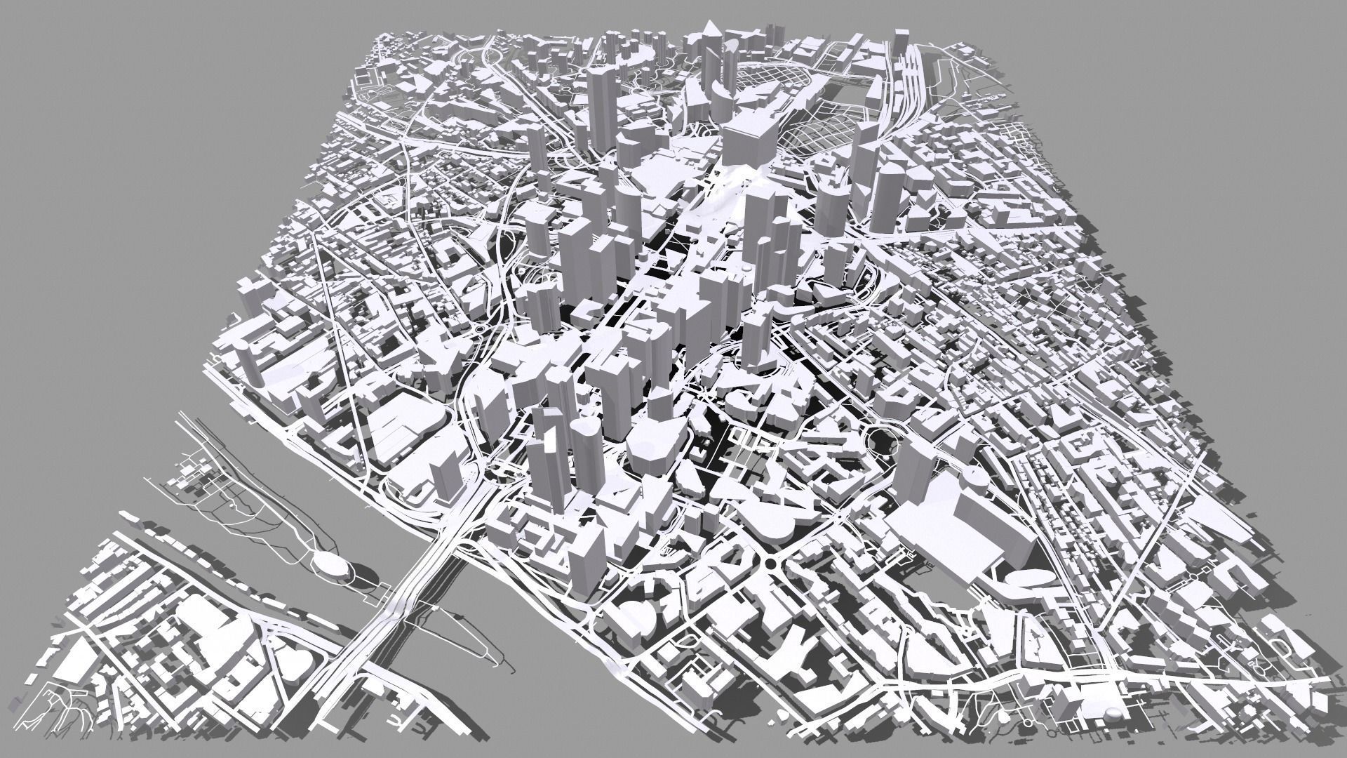 Cityscape Paris France fragment city 3D model_13