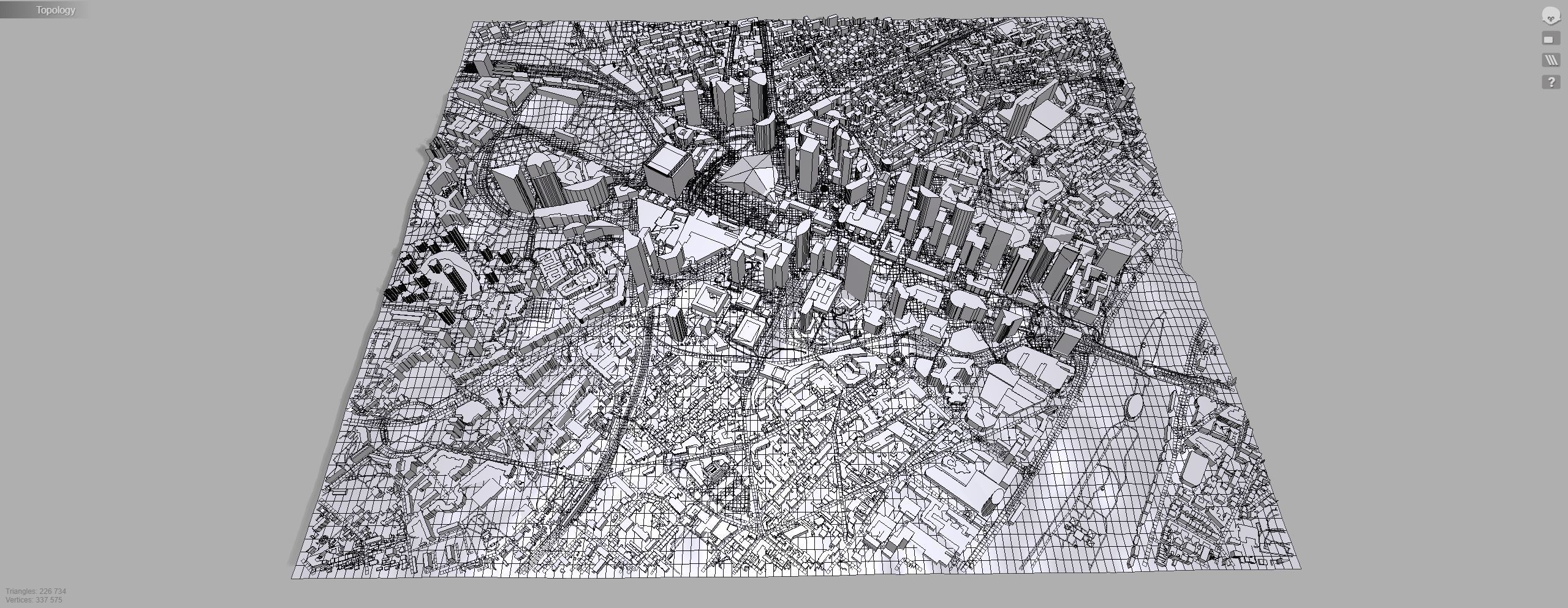 Cityscape Paris France fragment city 3D model_18