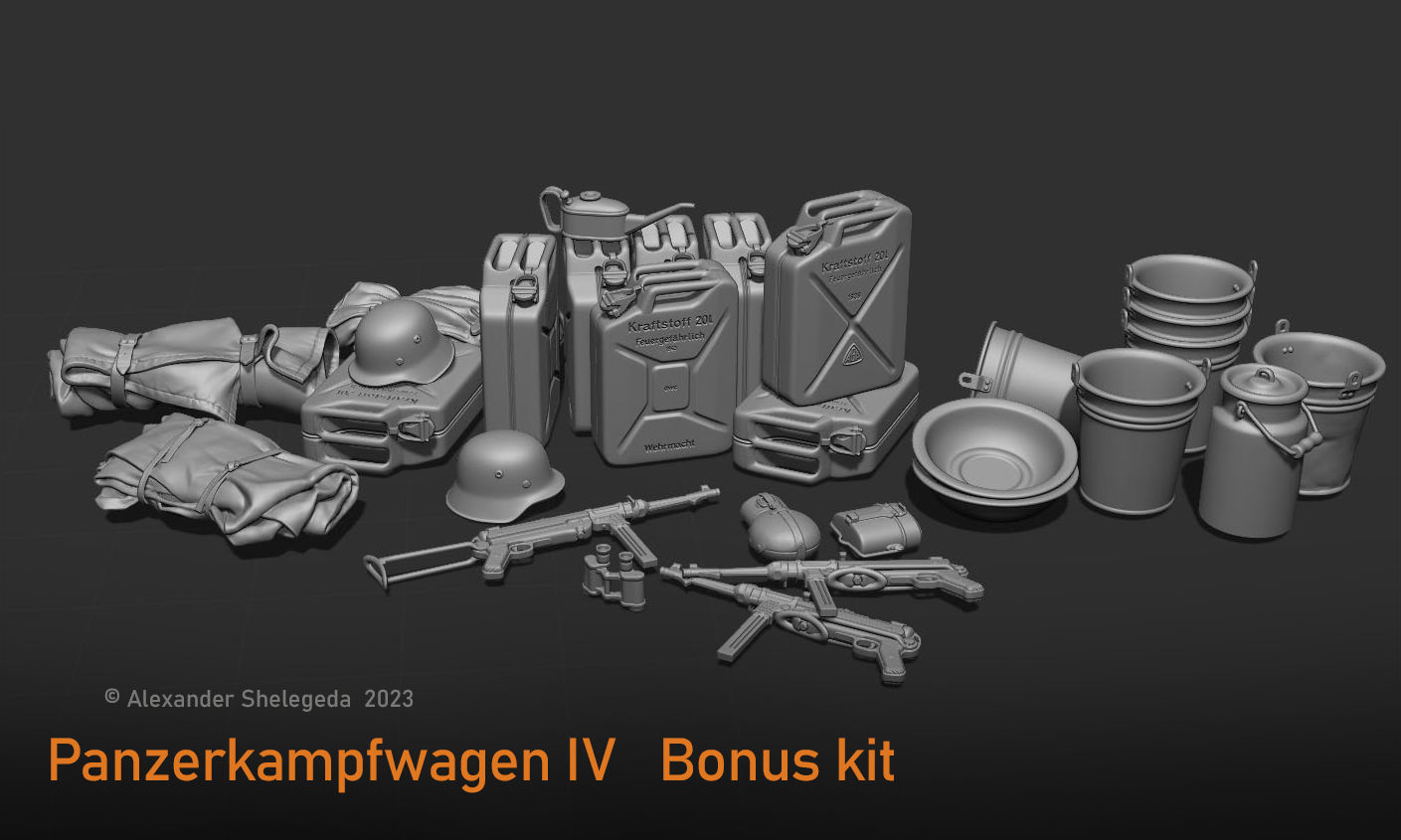 German Tank Crew 1 35 Scale 3D print model_34
