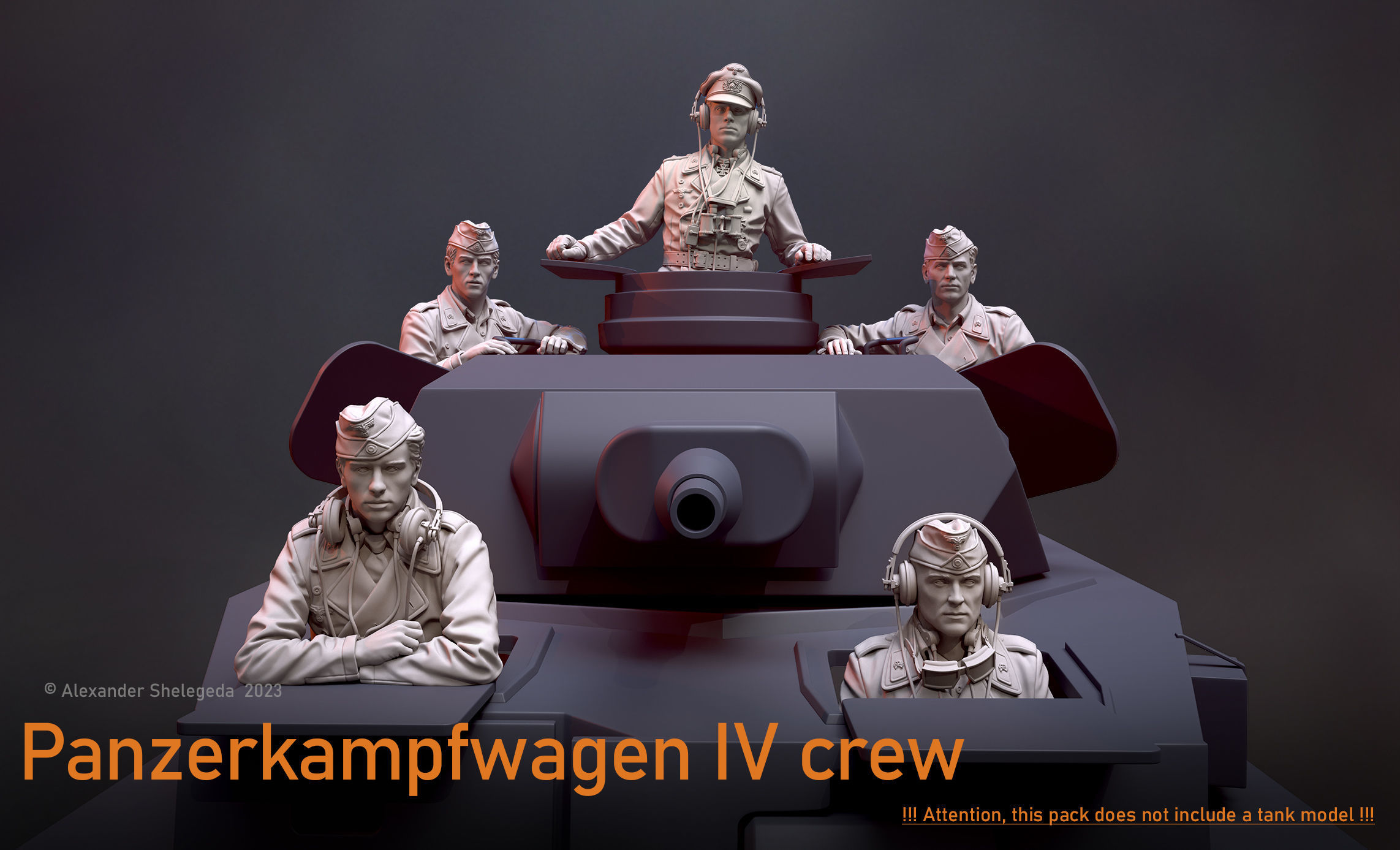 German Tank Crew 1 35 Scale 3D print model_1