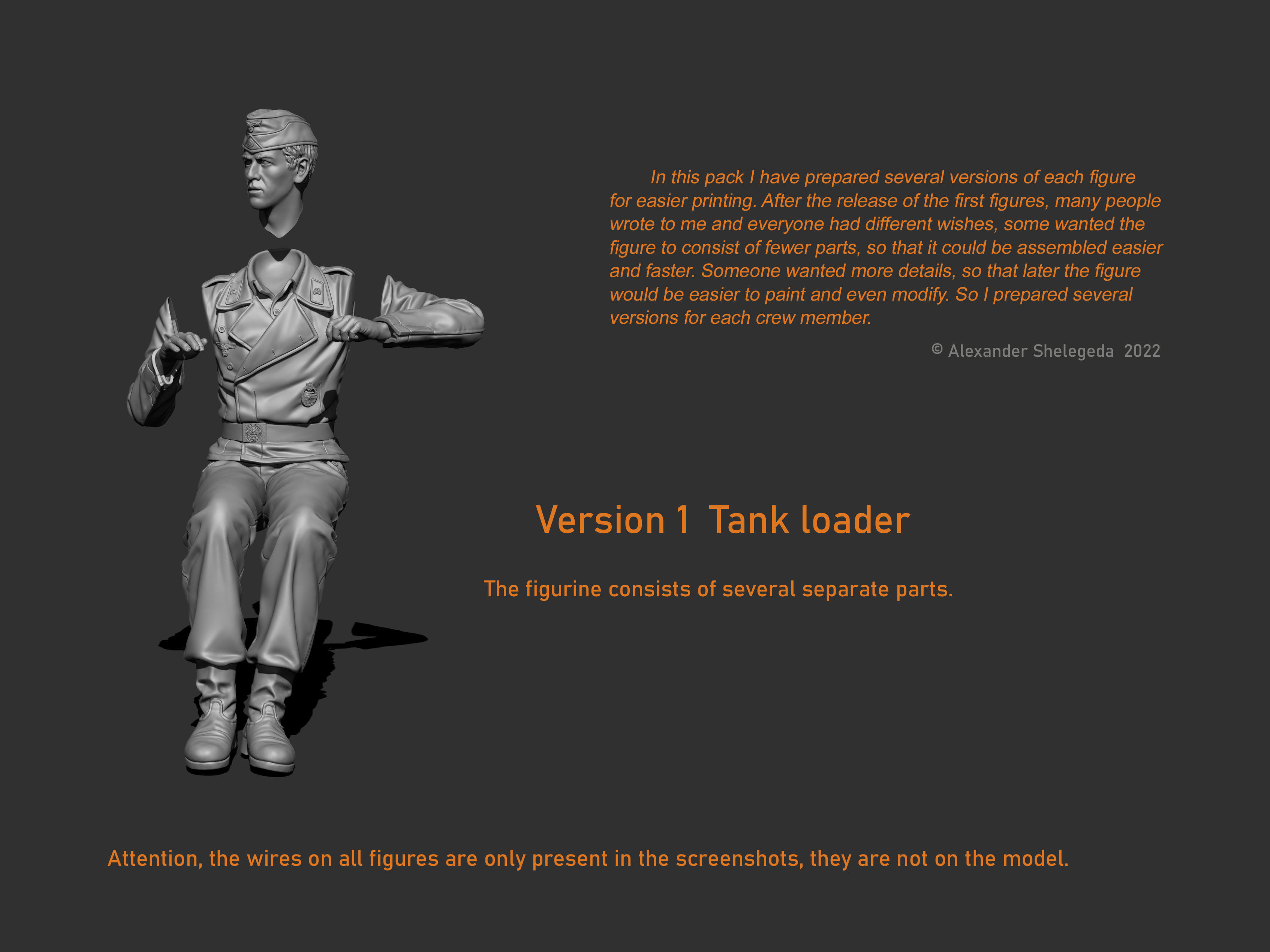 German Tank Crew 1 35 Scale 3D print model_25