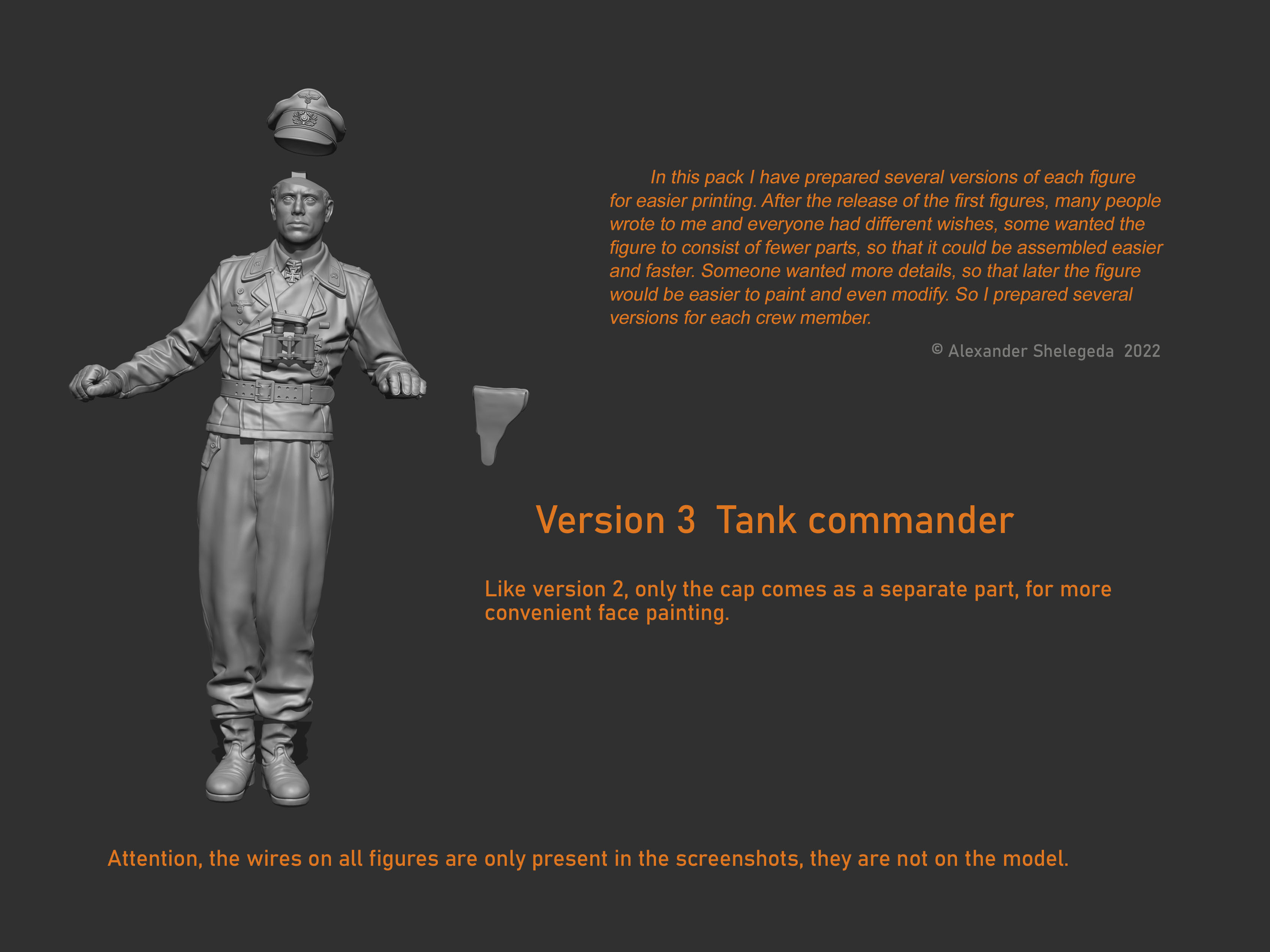 German Tank Crew 1 35 Scale 3D print model_23