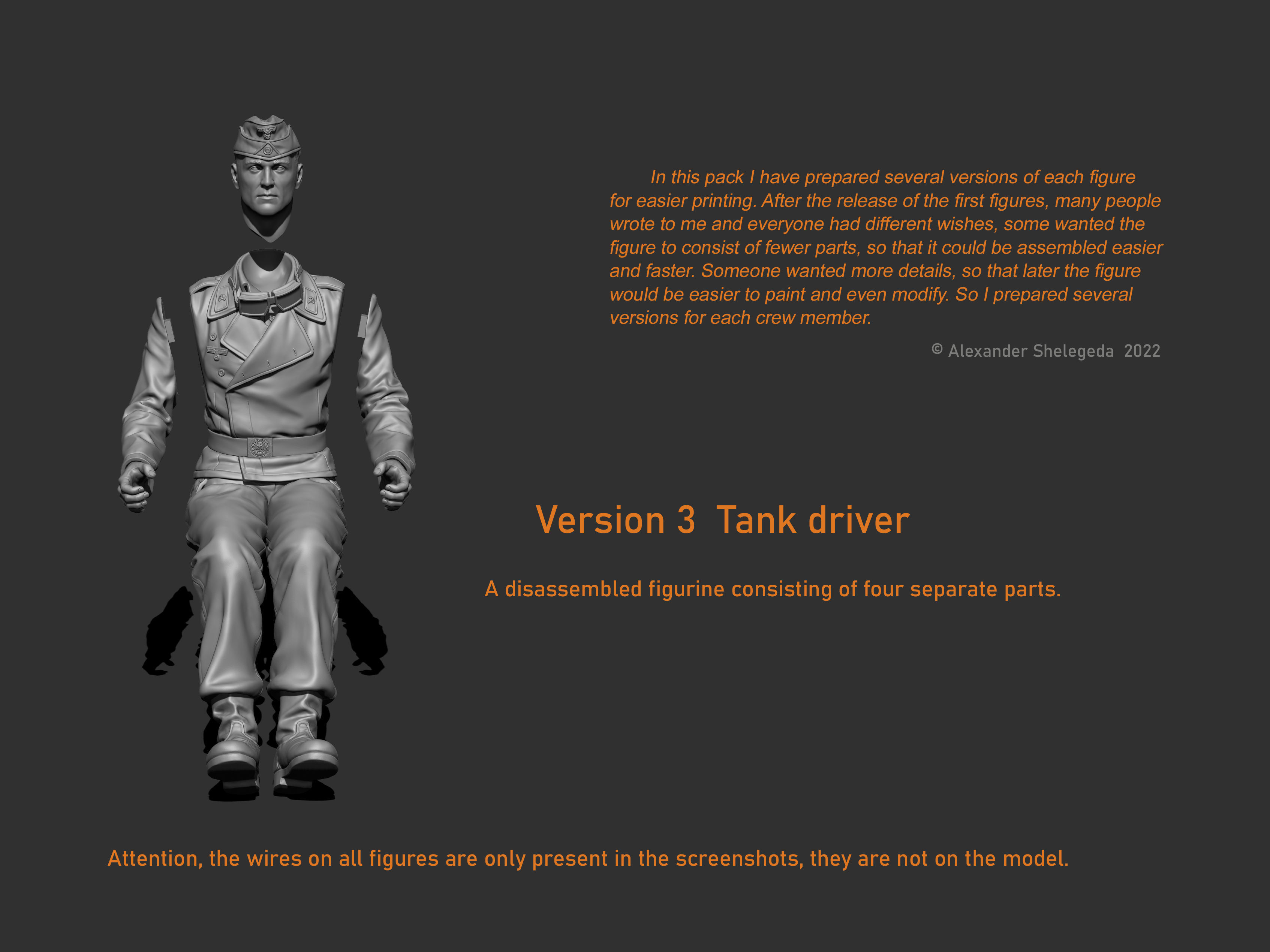 German Tank Crew 1 35 Scale 3D print model_28