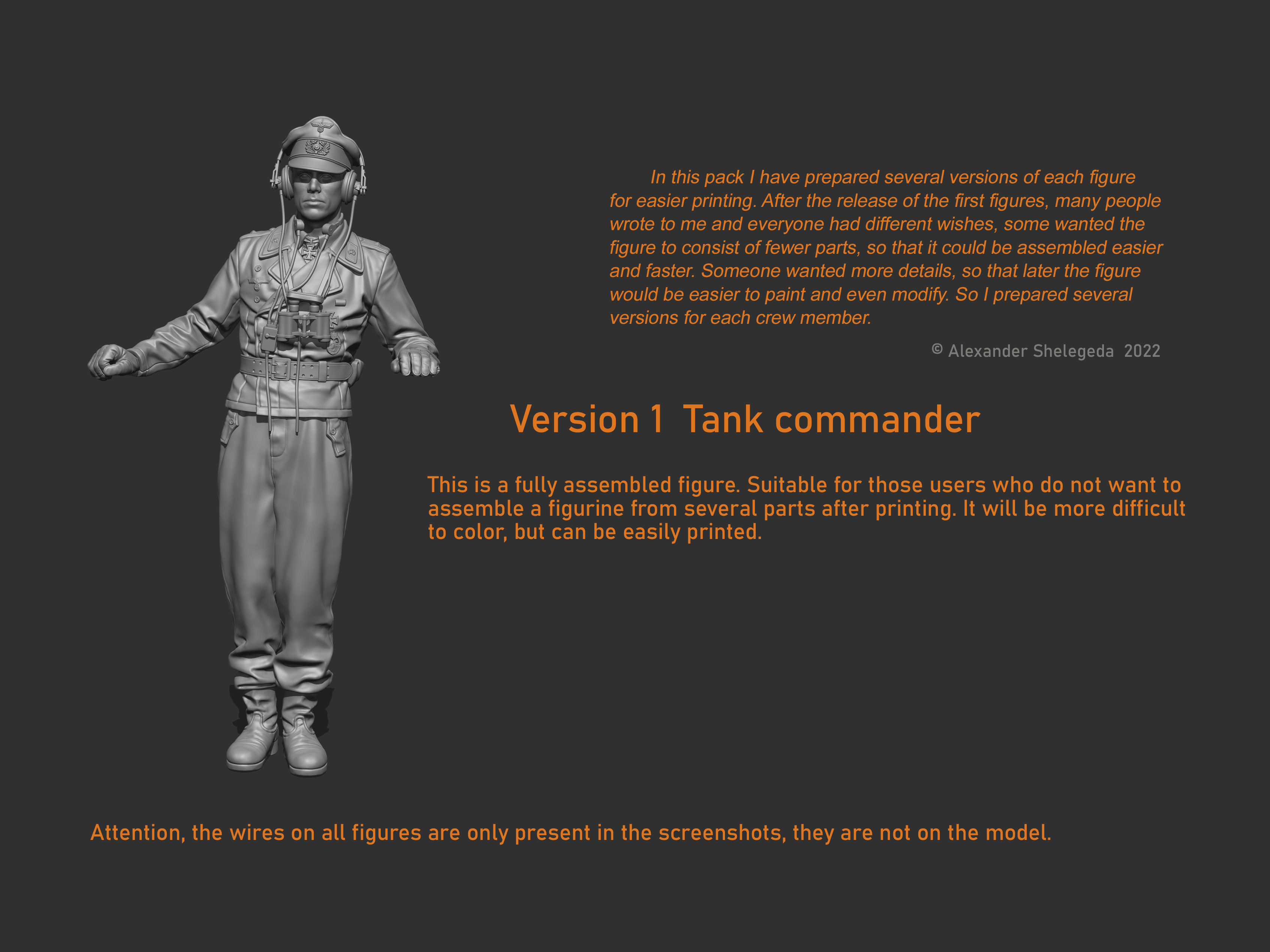 German Tank Crew 1 35 Scale 3D print model_21
