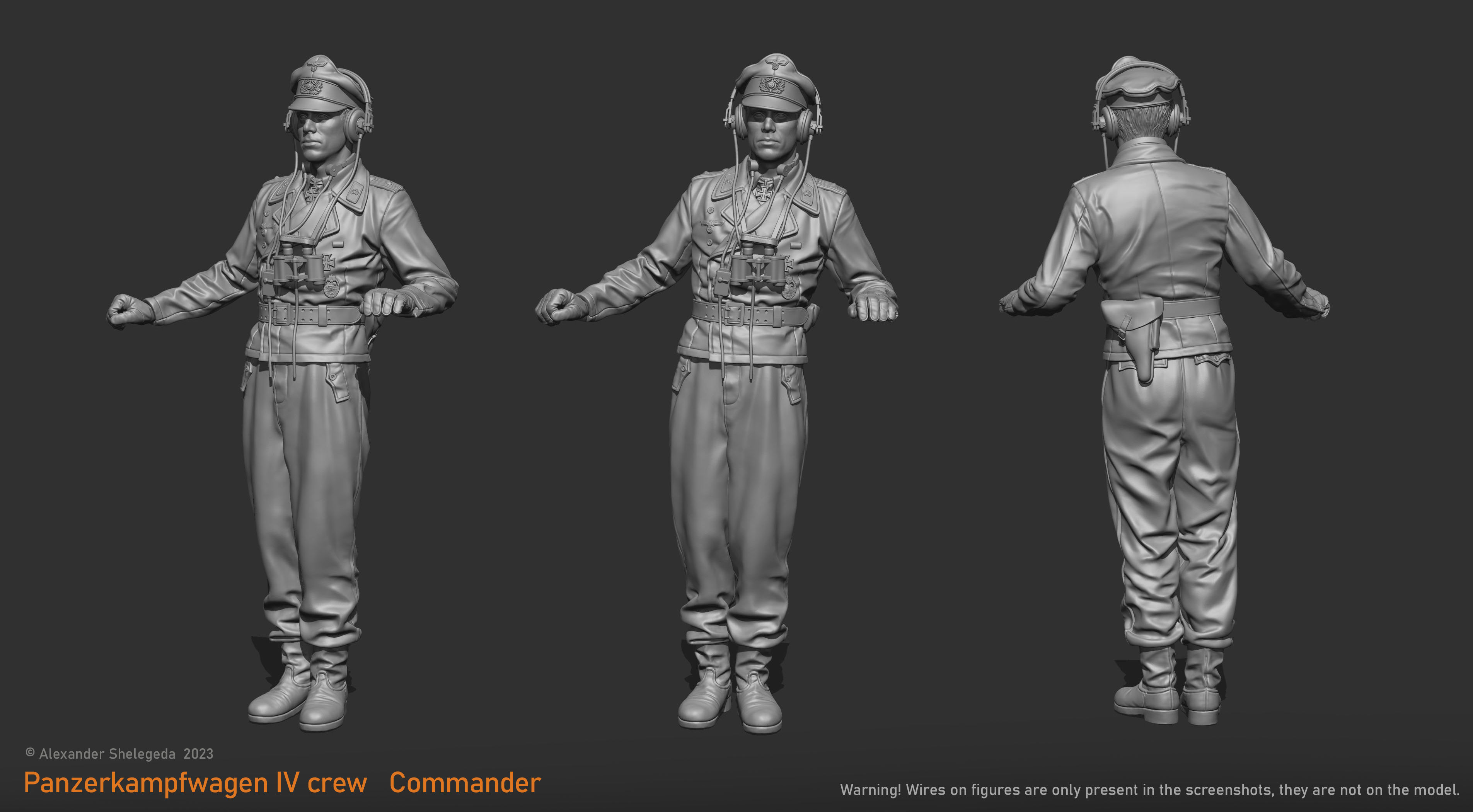 German Tank Crew 1 35 Scale 3D print model_8