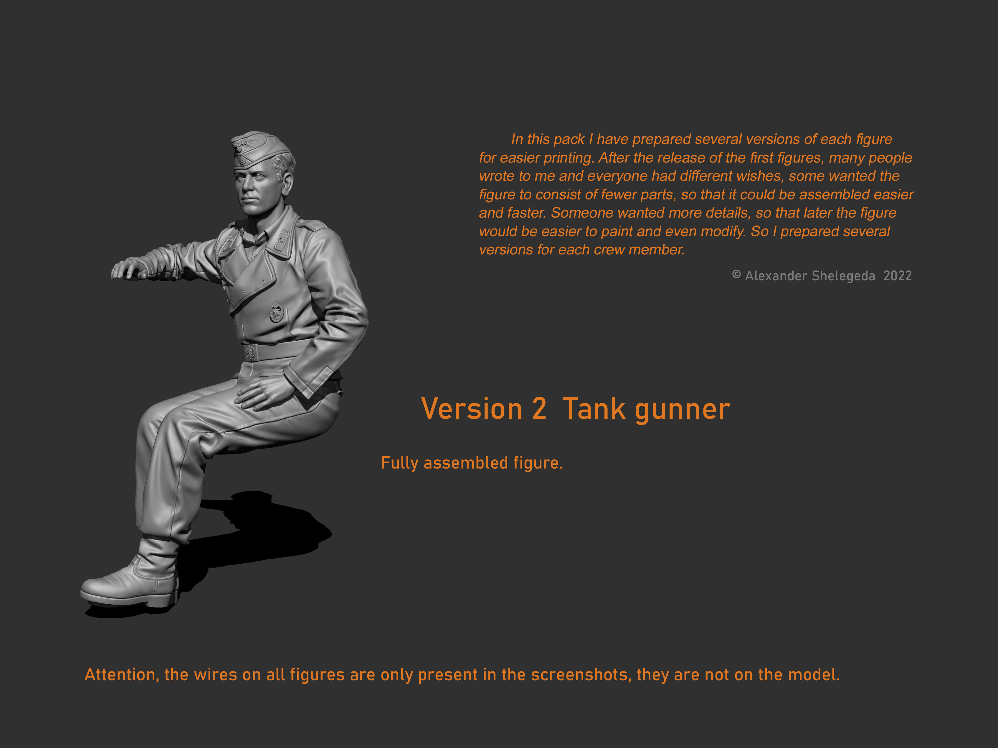 German Tank Crew 1 35 Scale 3D print model_30