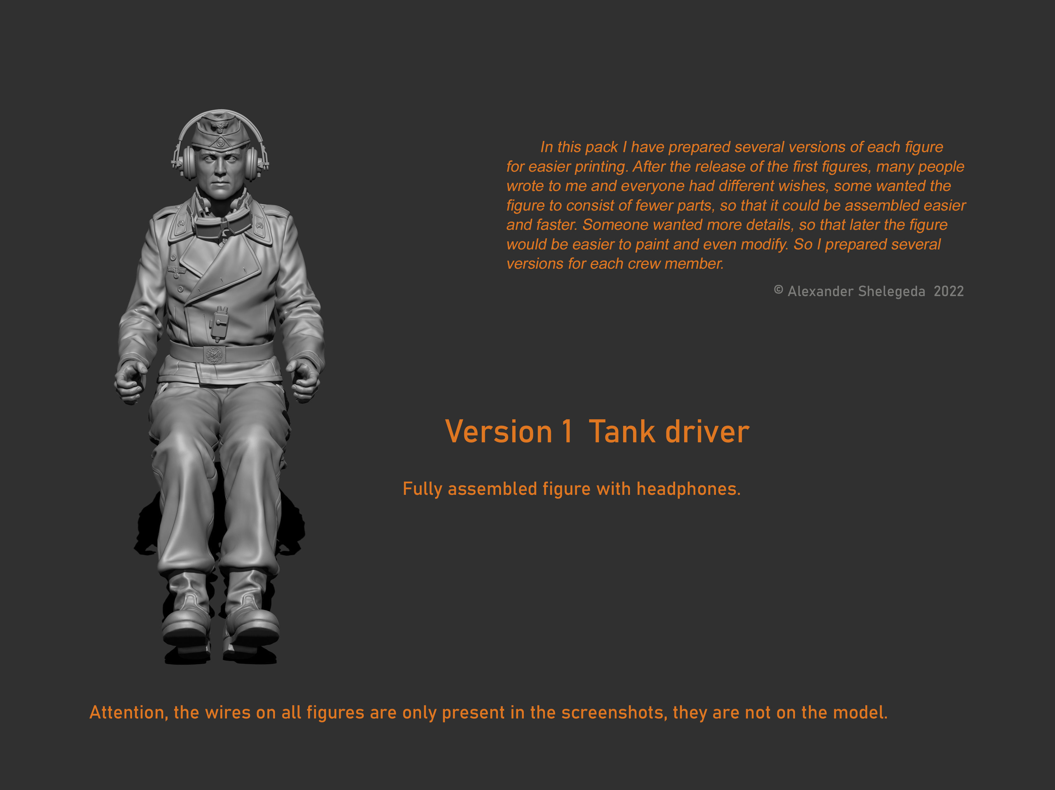 German Tank Crew 1 35 Scale 3D print model_26