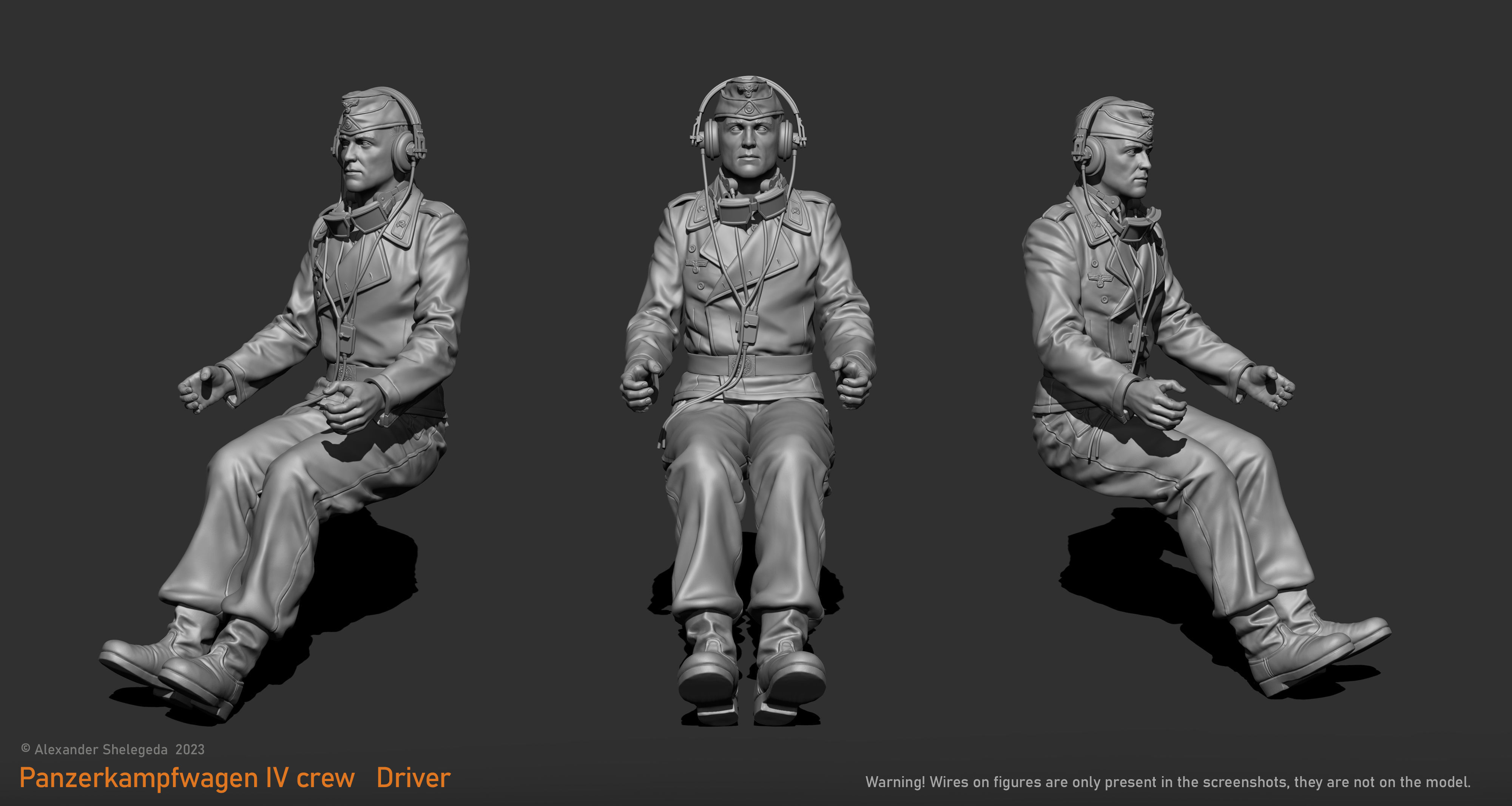 German Tank Crew 1 35 Scale 3D print model_10
