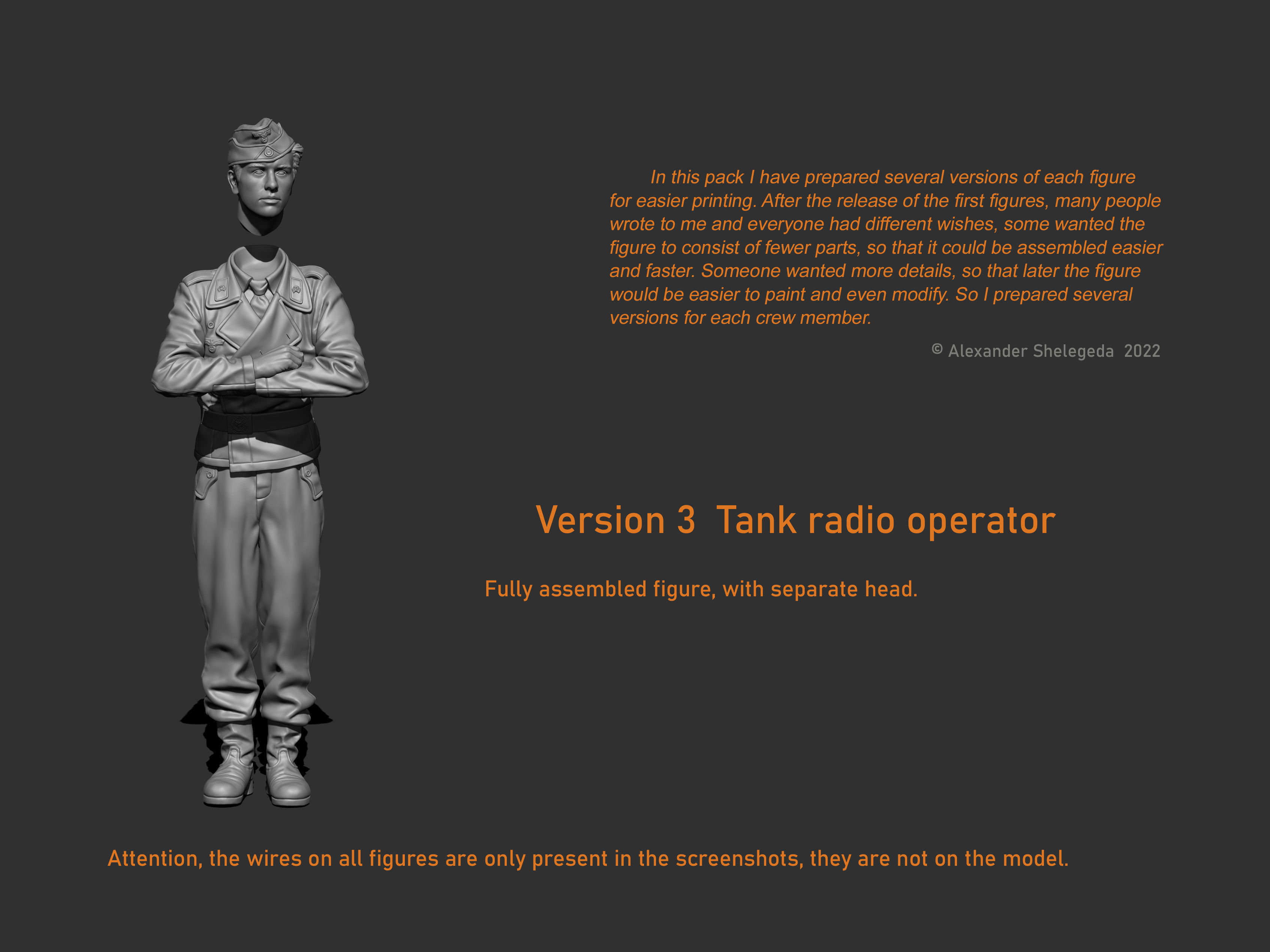 German Tank Crew 1 35 Scale 3D print model_20