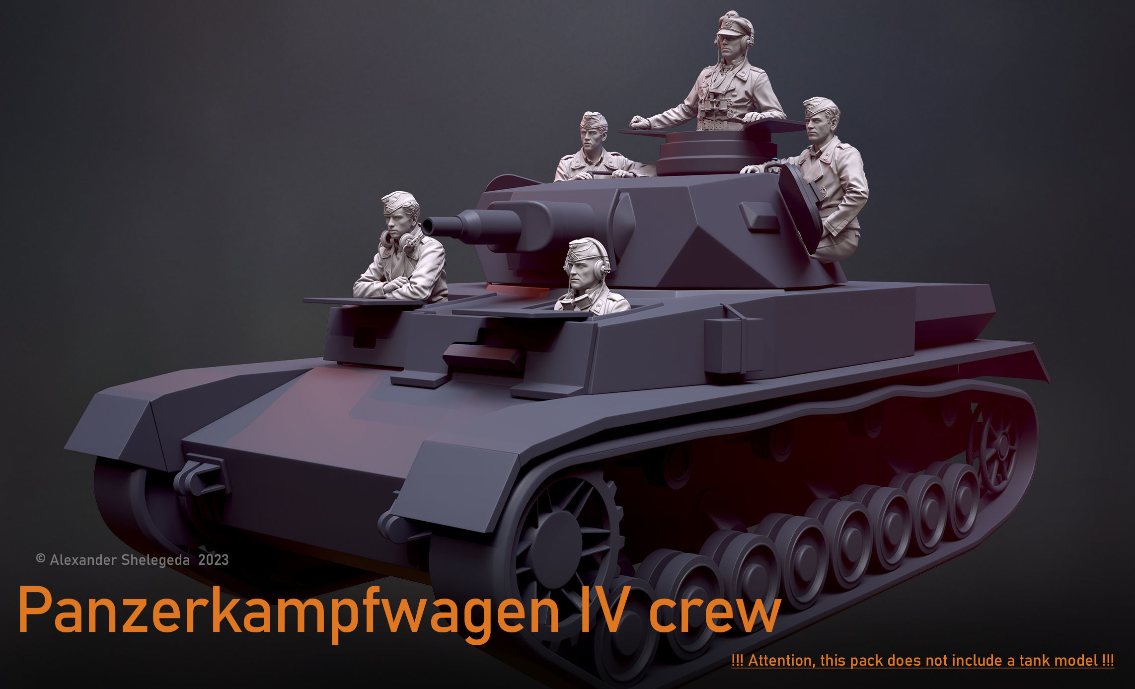 German Tank Crew 1 35 Scale 3D print model_2