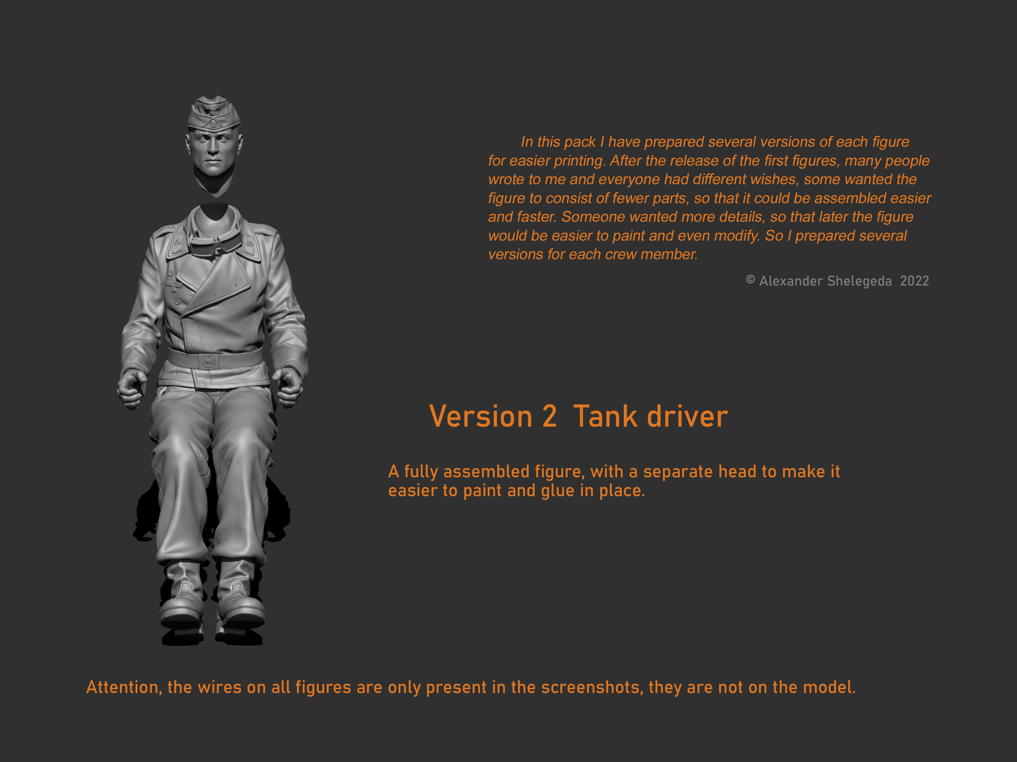 German Tank Crew 1 35 Scale 3D print model_27