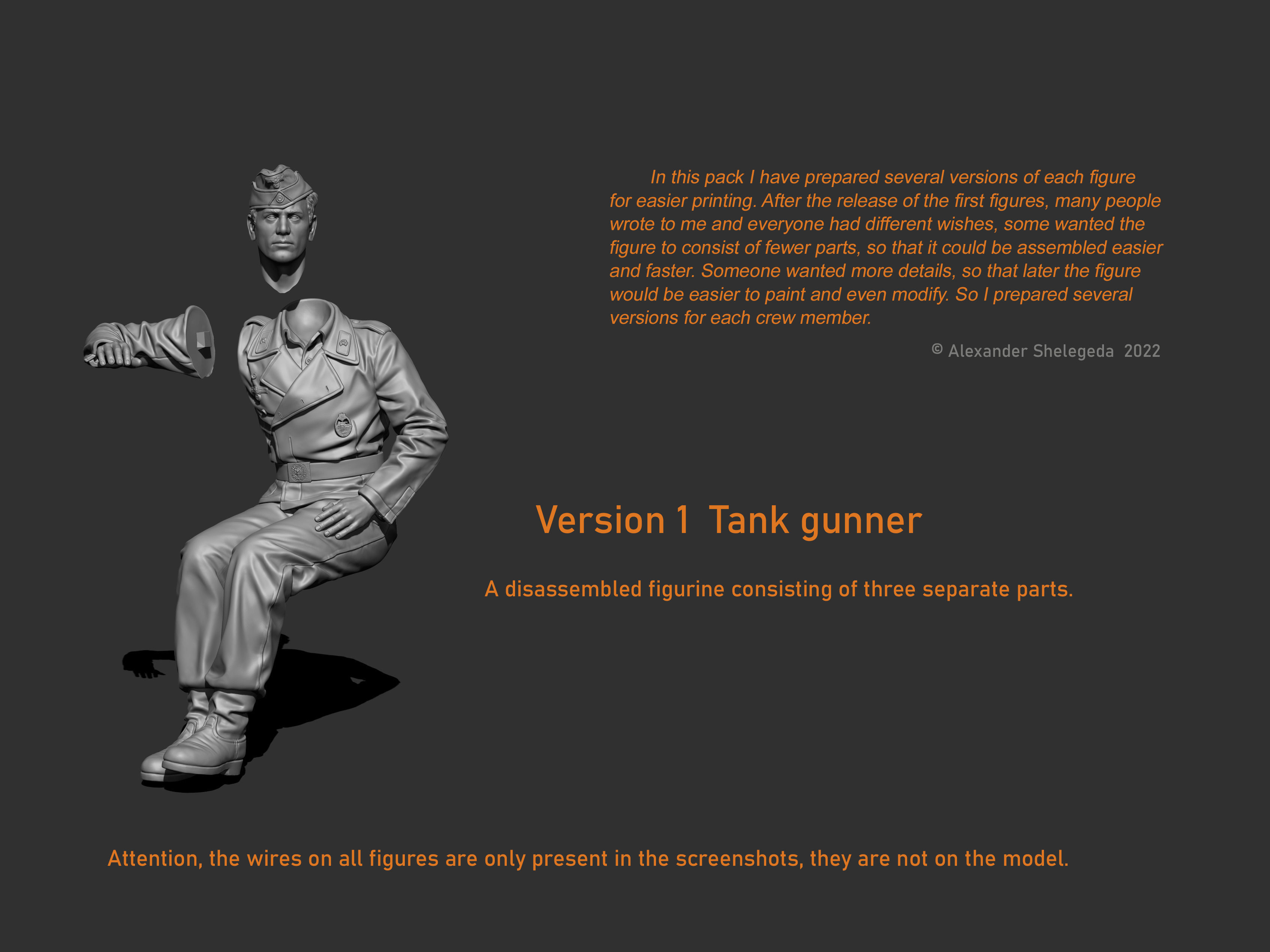 German Tank Crew 1 35 Scale 3D print model_29