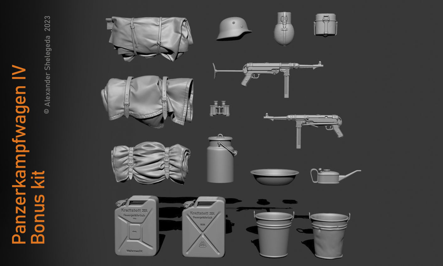 German Tank Crew 1 35 Scale 3D print model_35